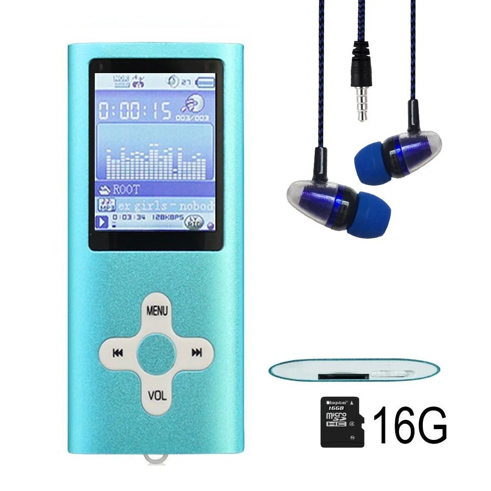 MP3 Player _ MP4 Player, MP3 Music Player, MINI USB Port 16GB Memory
