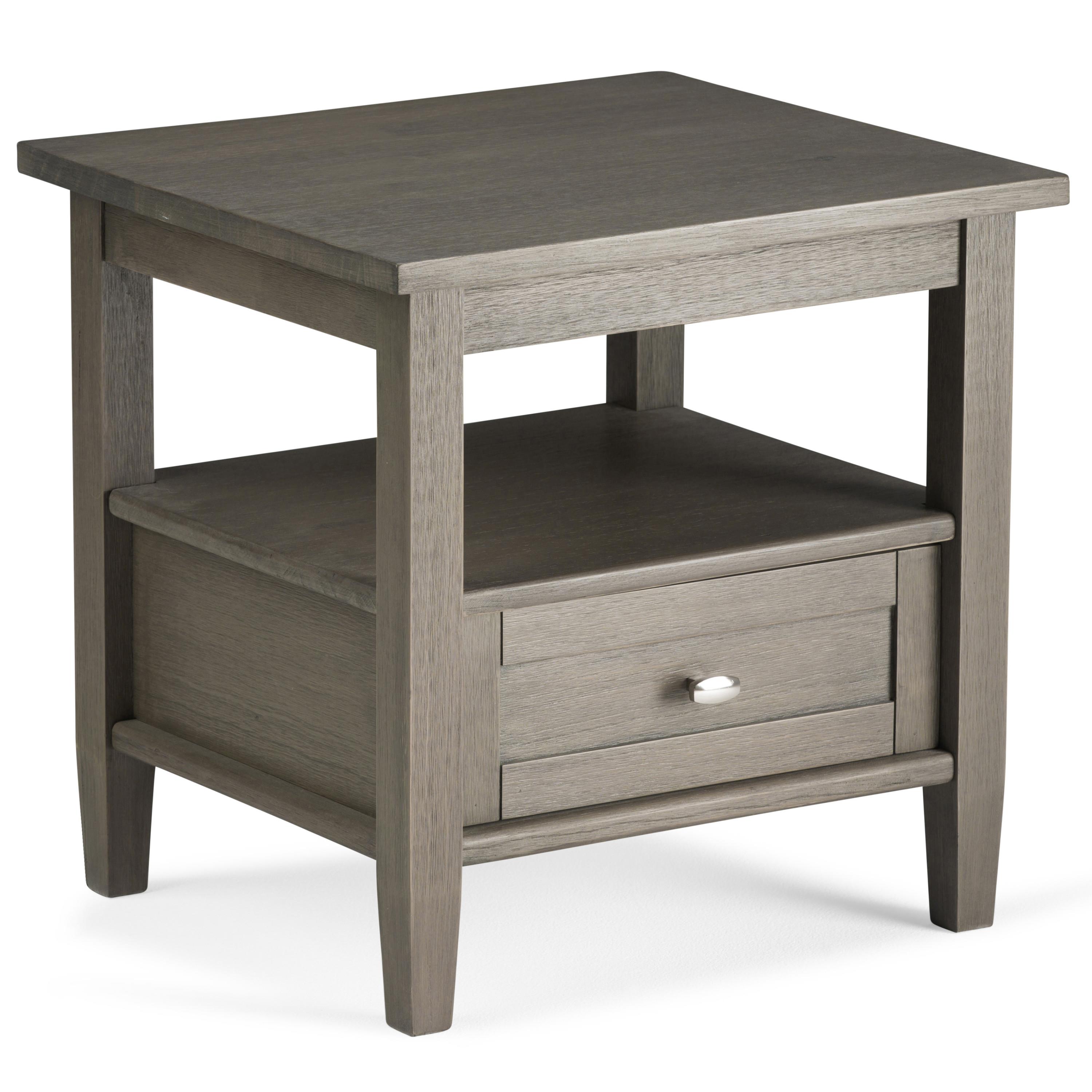 Simpli Home Warm Shaker End Side Table