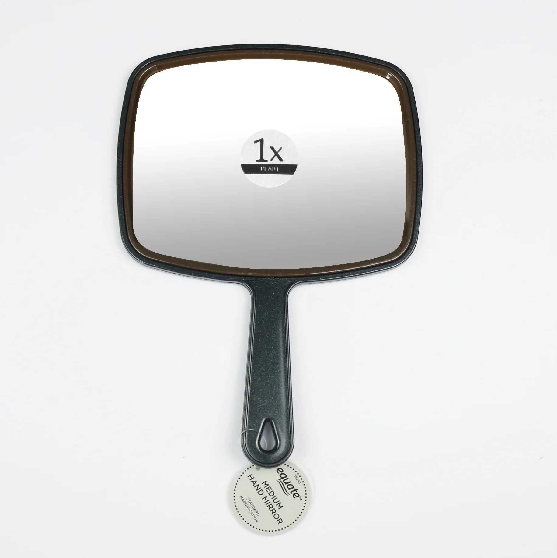 Equate Med Hand Face Mirror, Black