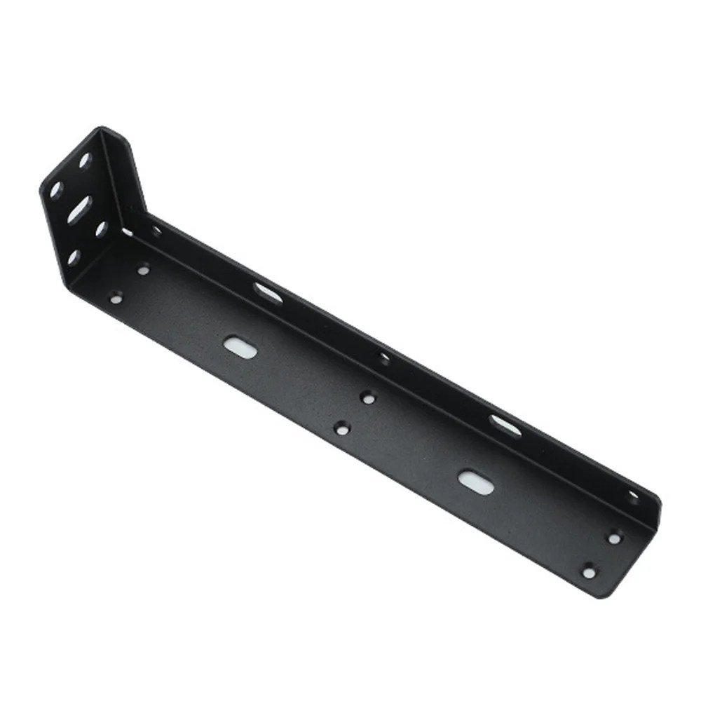 Heavy Duty Floating Shelf Brackets, Black Metal Shelf Holders for Wall Mount Shelves