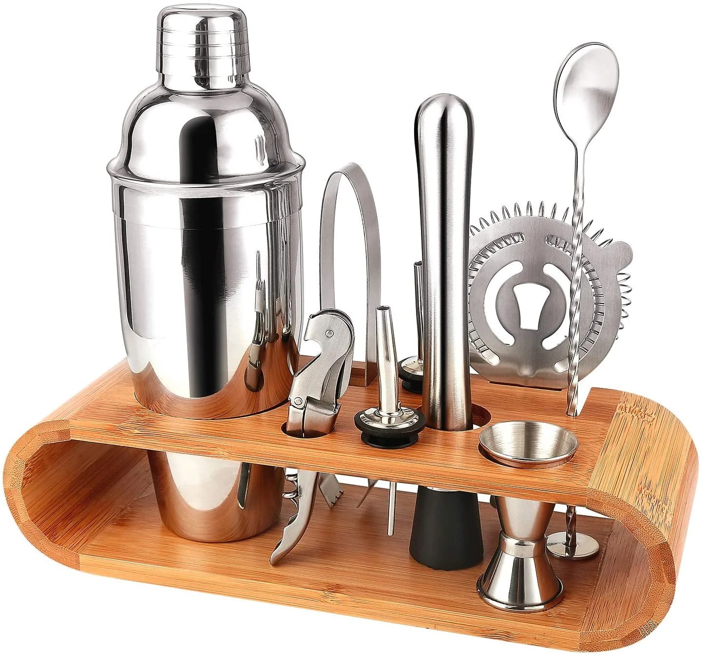 Bartender Set Cocktail Shaker Set Cocktail Accessories 10 Piece Bar