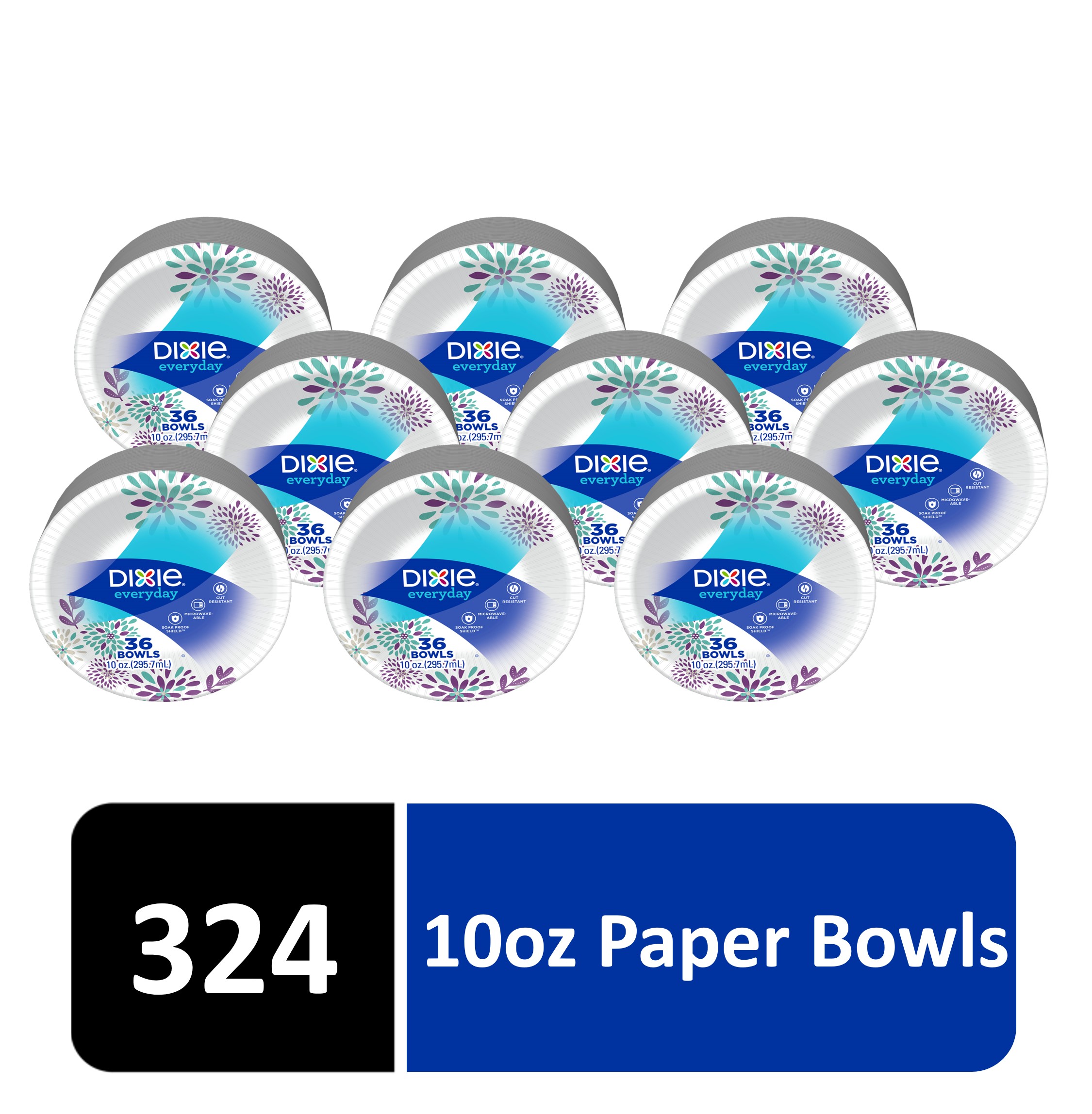 Dixie Everyday Paper Bowls, 10 oz, 324 Count