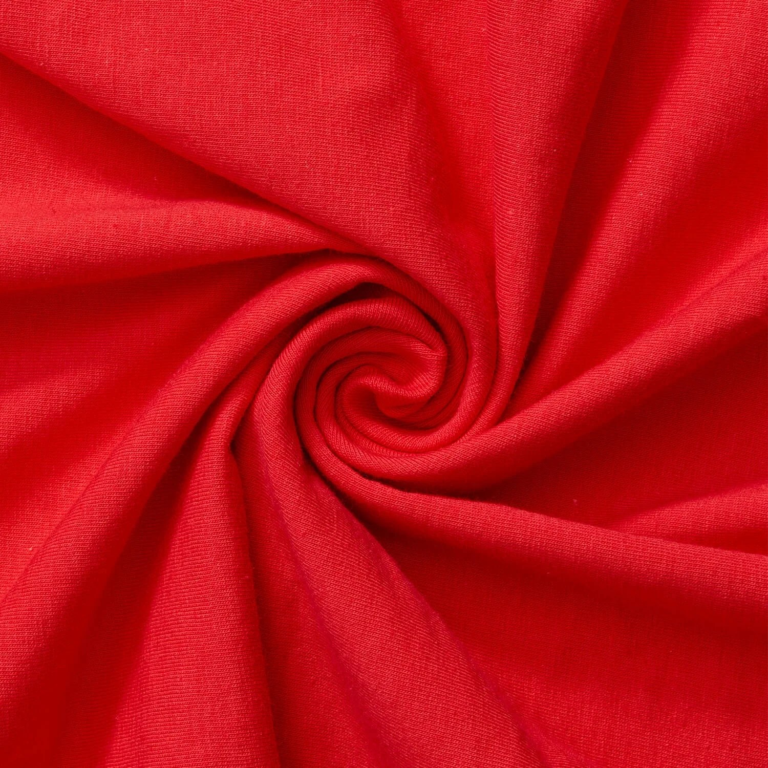 Cotton Jersey Lycra Spandex knit Stretch Fabric 58/60" wide (Red