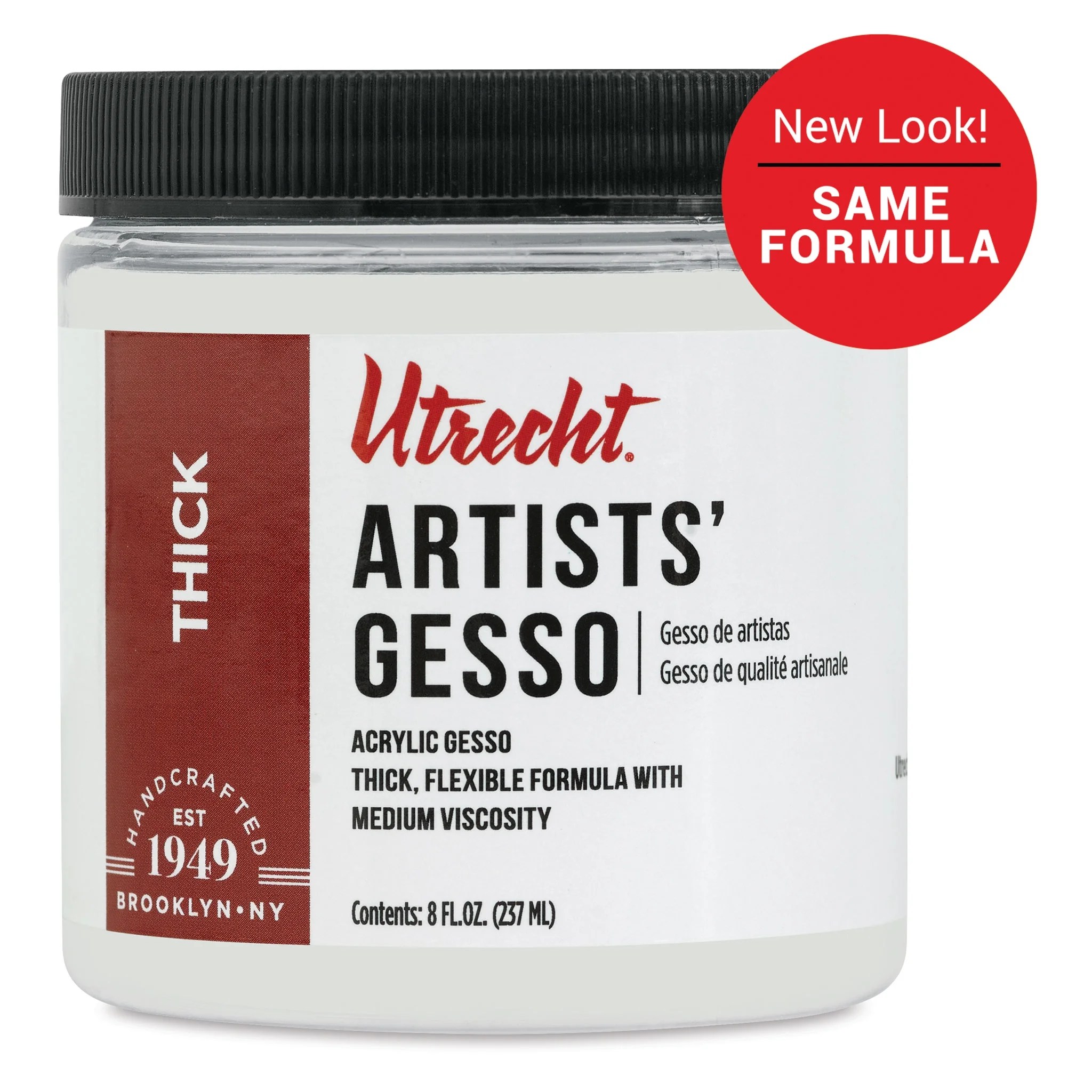 Utrecht Artists Acrylic Gesso White, 8 oz
