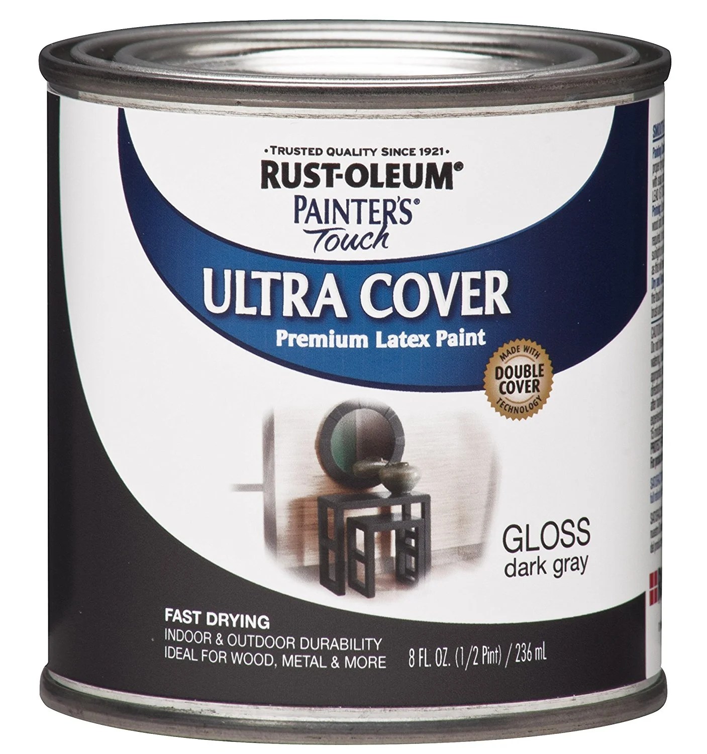 RustOleum 1986730 Painters Touch Latex, Half Pint, Dark