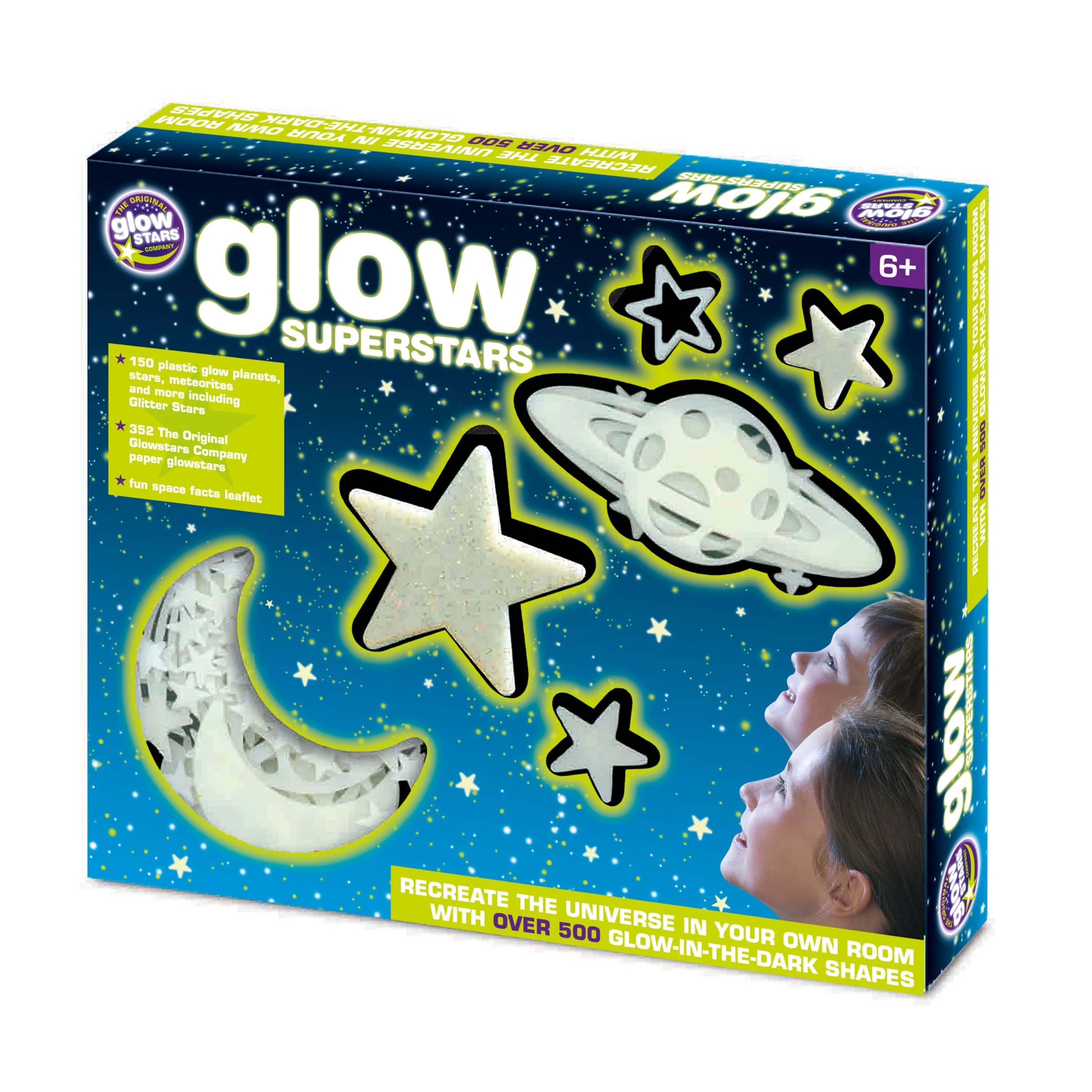 The Original Glowstars GlowInTheDark Set, Glow Superstars