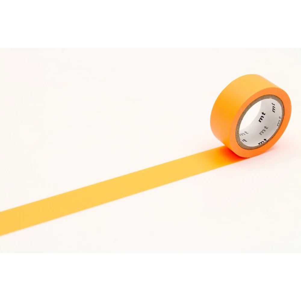 mt Fab Washi Paper Masking Tape 3/5 in. x 16 ft. (Fluorescent Orange)