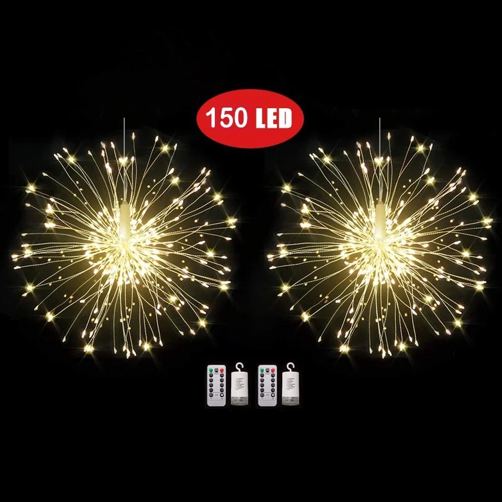 Starburst Lights, Battery Operated Hanging LED String