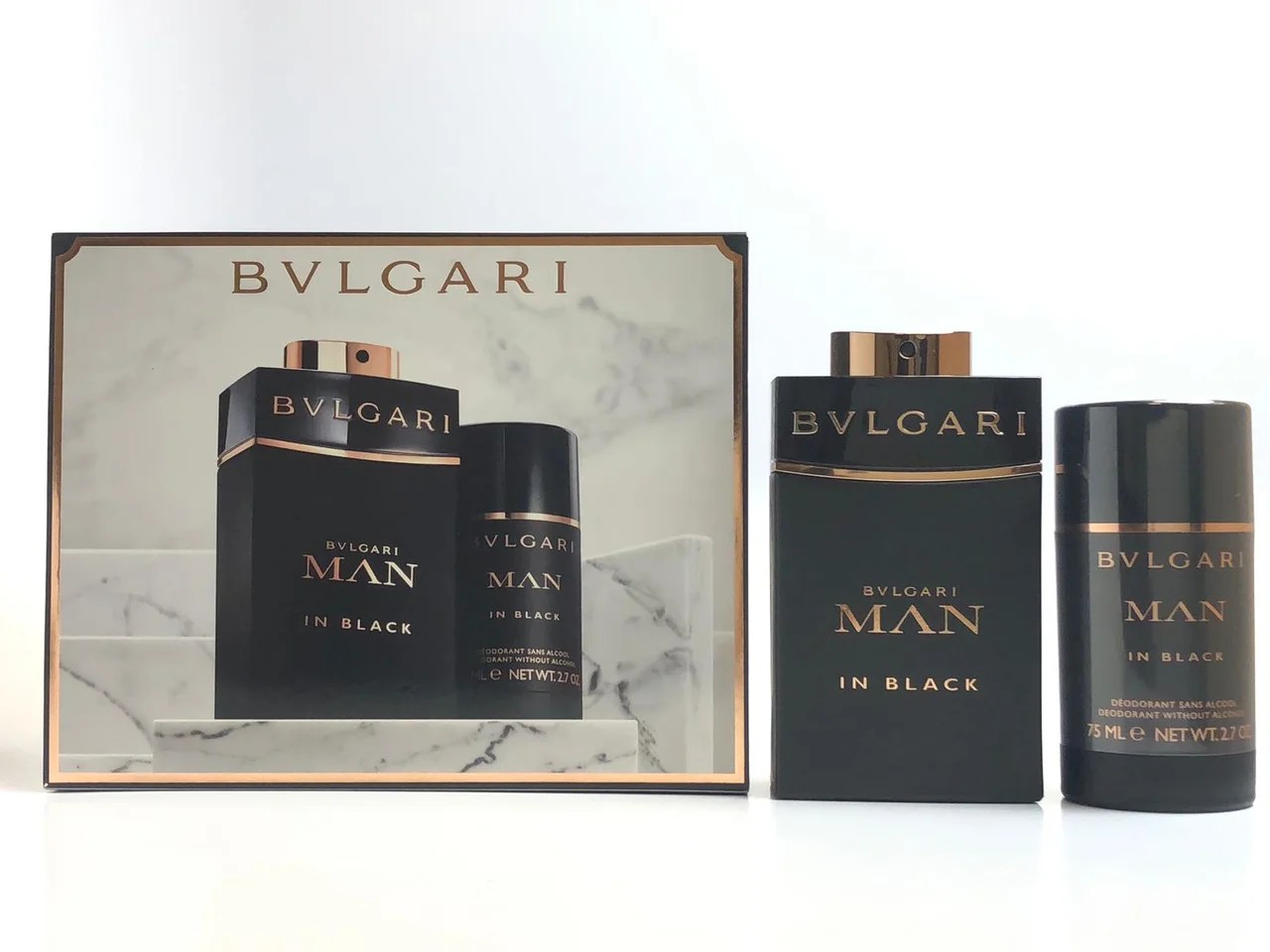 Bulgari Bulgari Man In Black Cologne Gift Set for Men, 2 Pieces
