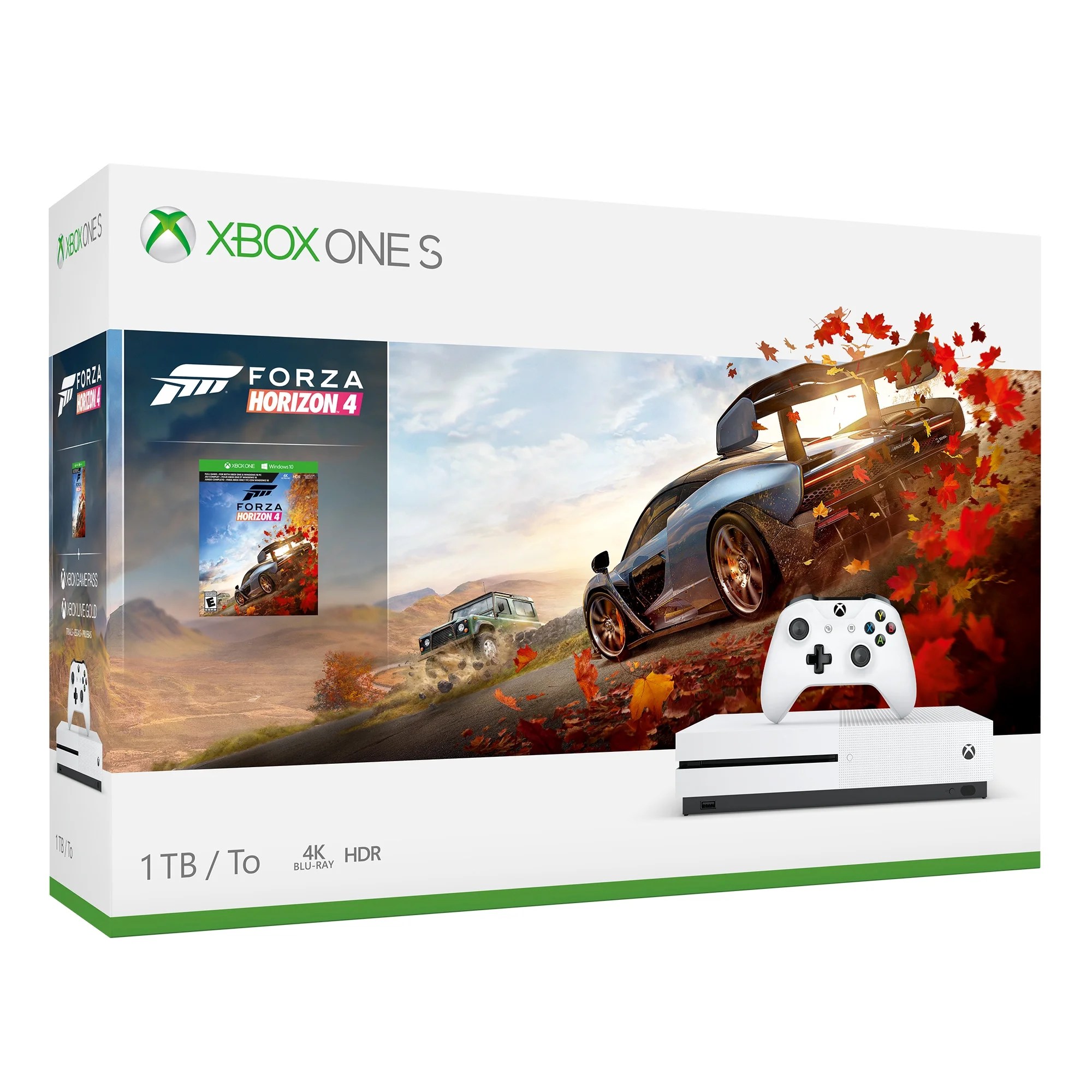 Microsoft Xbox One S 1TB Forza Horizon 4 Bundle, White Microsoft Xbox One S 1TB Forza Horizon 4 Bundle, White