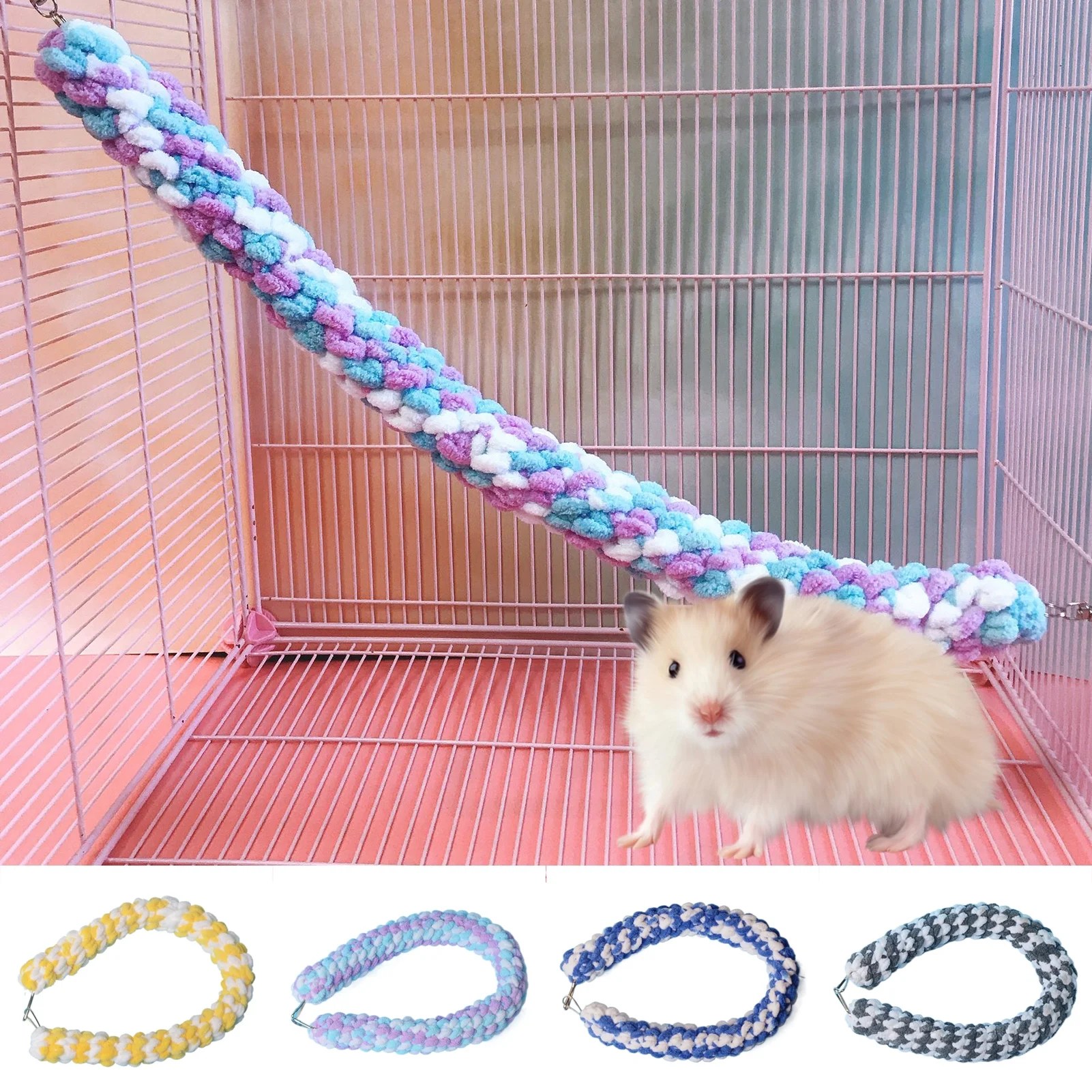 XINHUADSH Hamster Swing Toy Detachable Cage Landscaping Guinea Pig