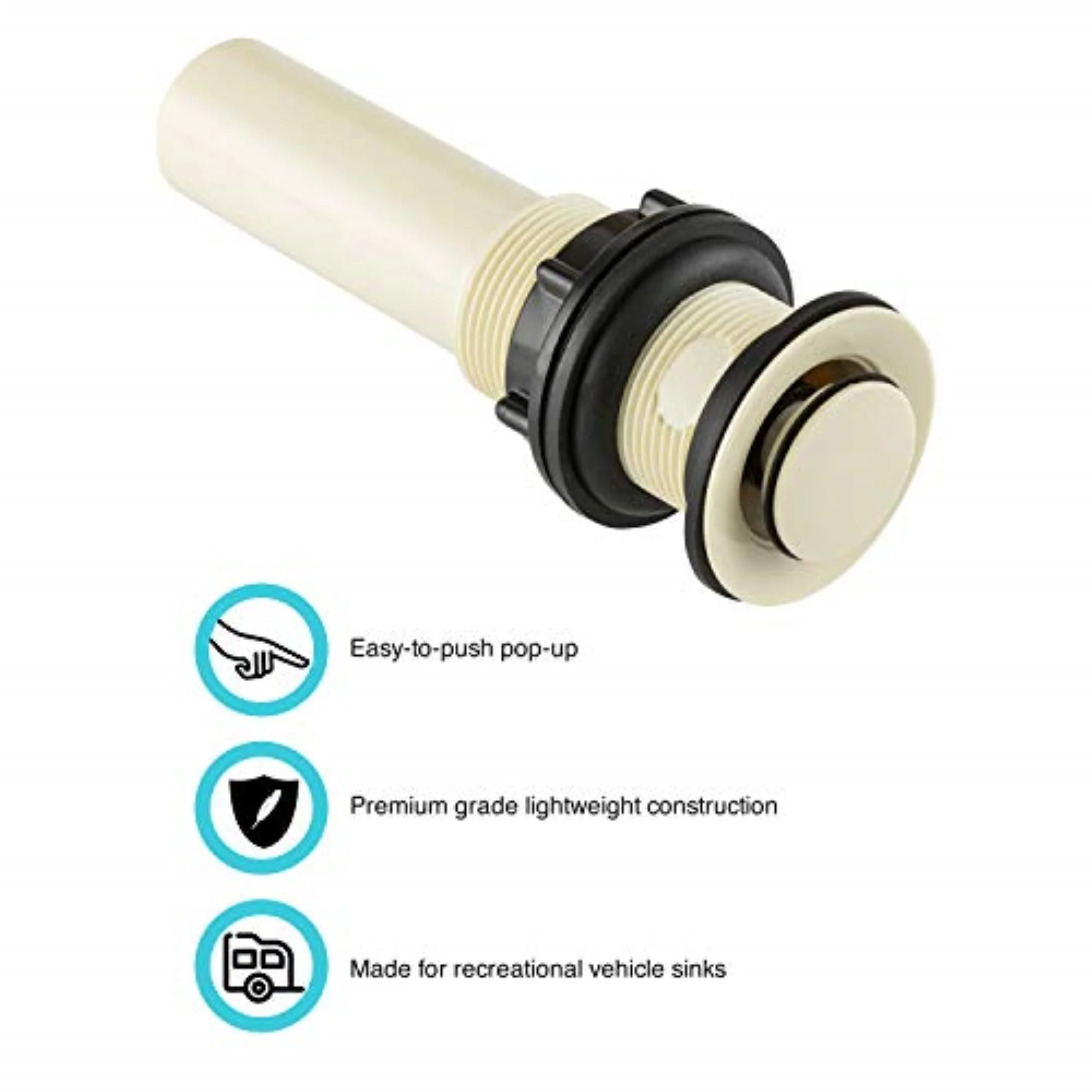 RV LAVATORY SINK POPUP NO OVERFLOW