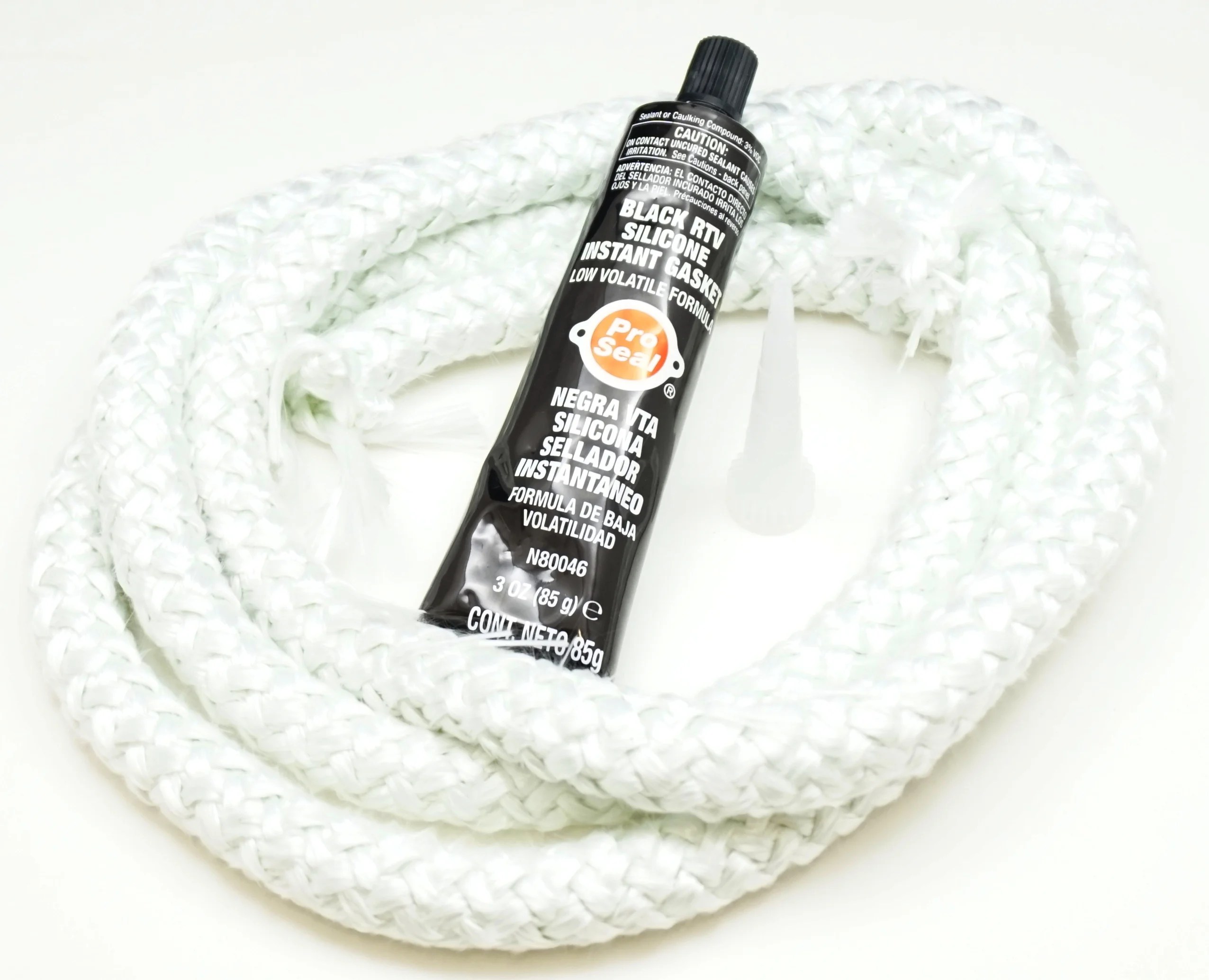 Pellet Stove 80" WHITE Gasket Kit, Includes PSSEALANT, PSDGKEP