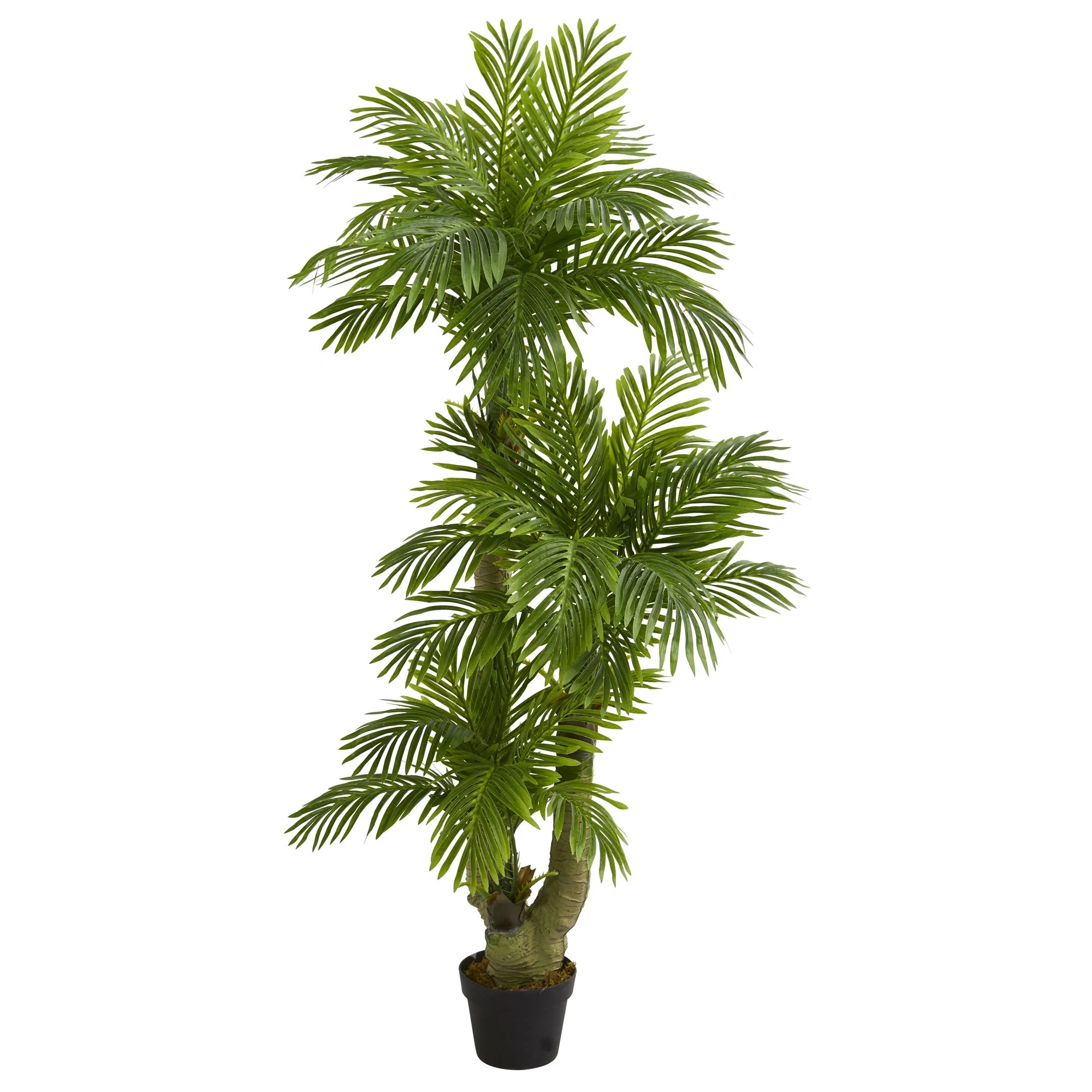 Nearly Natural 5' Triple Phoenix Palm Artificial Tree