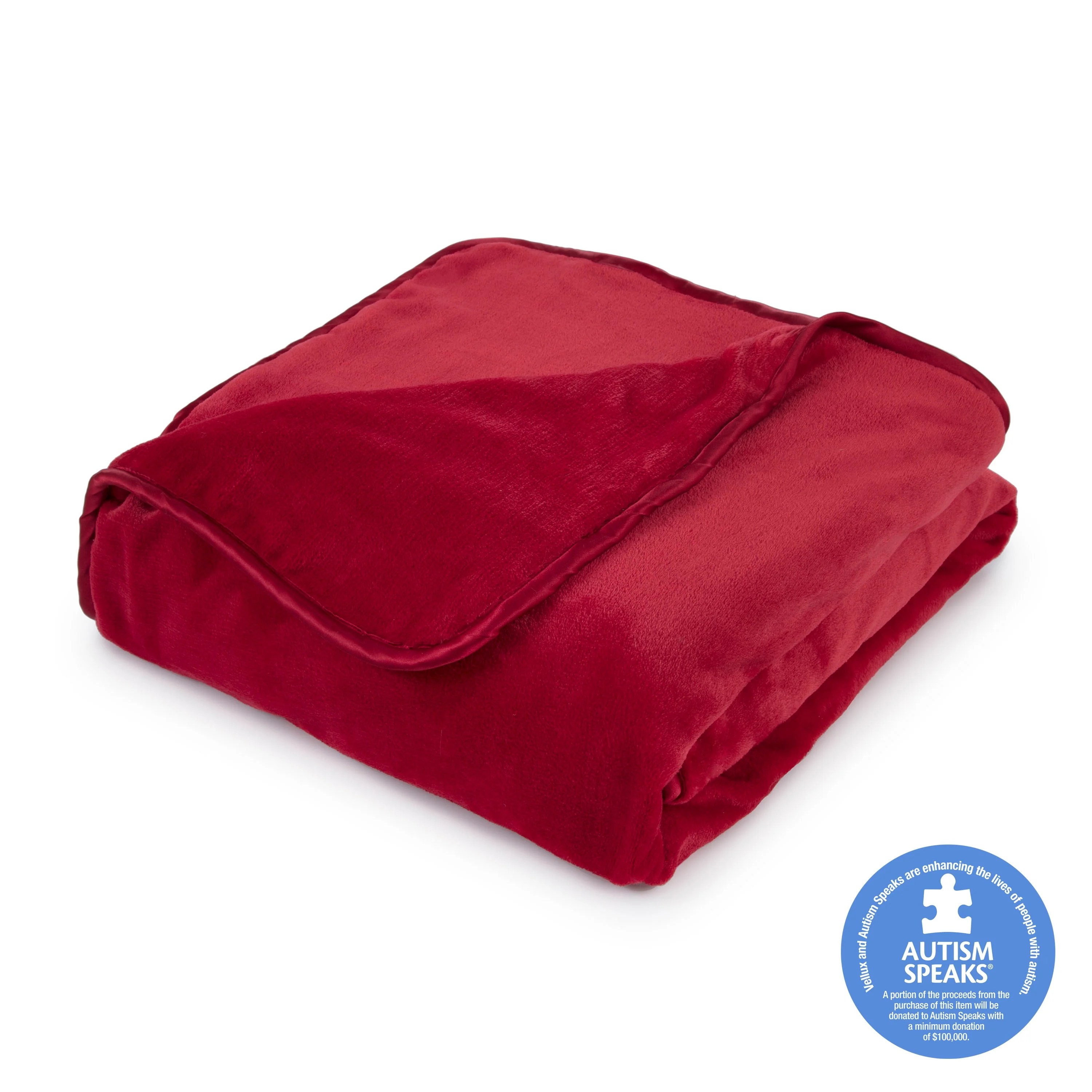 The Vellux Heavy Weight 20 Pound Weighted Red Blanket