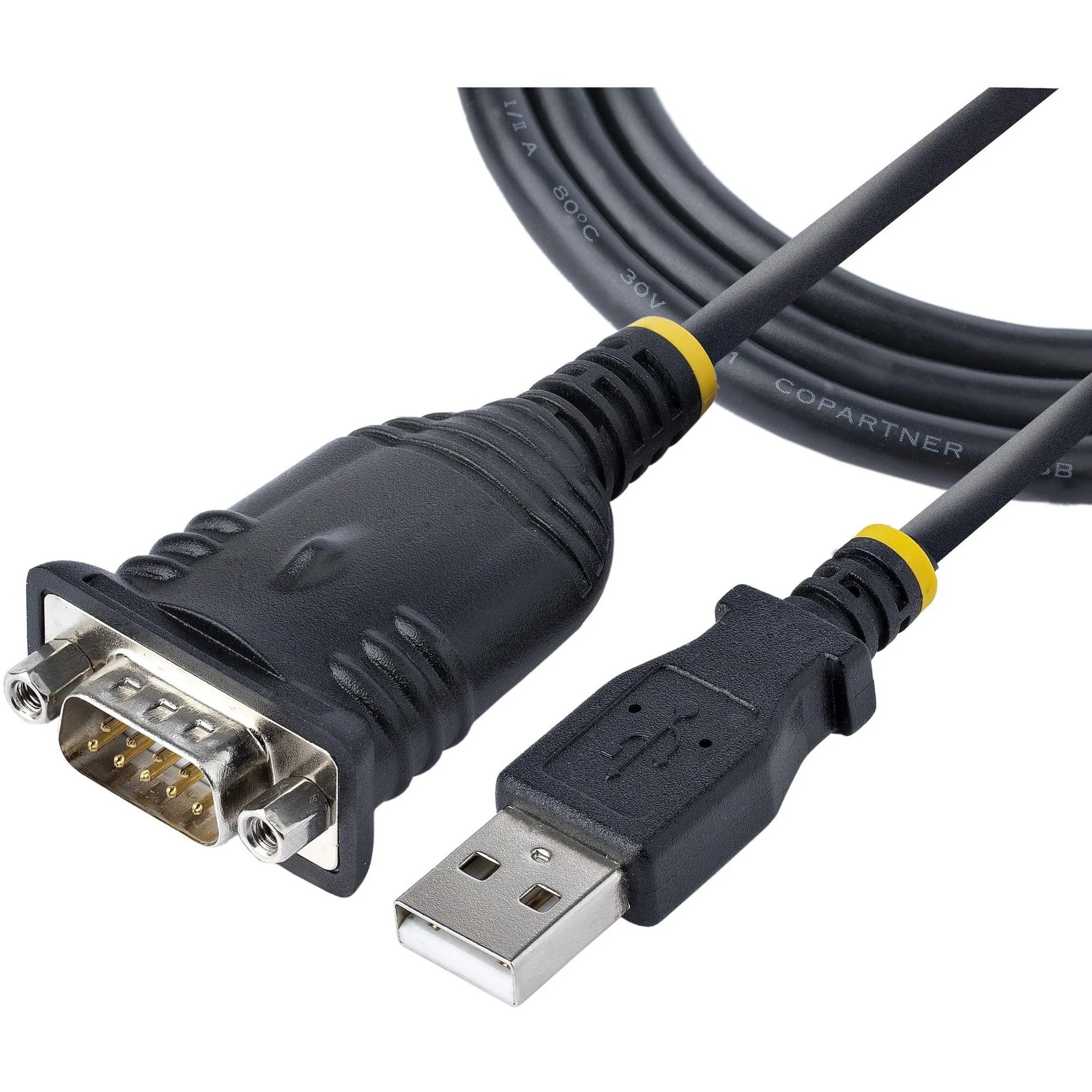 StarTech.com 3ft (1m) USB to Serial Cable, DB9 Male RS232 to USB