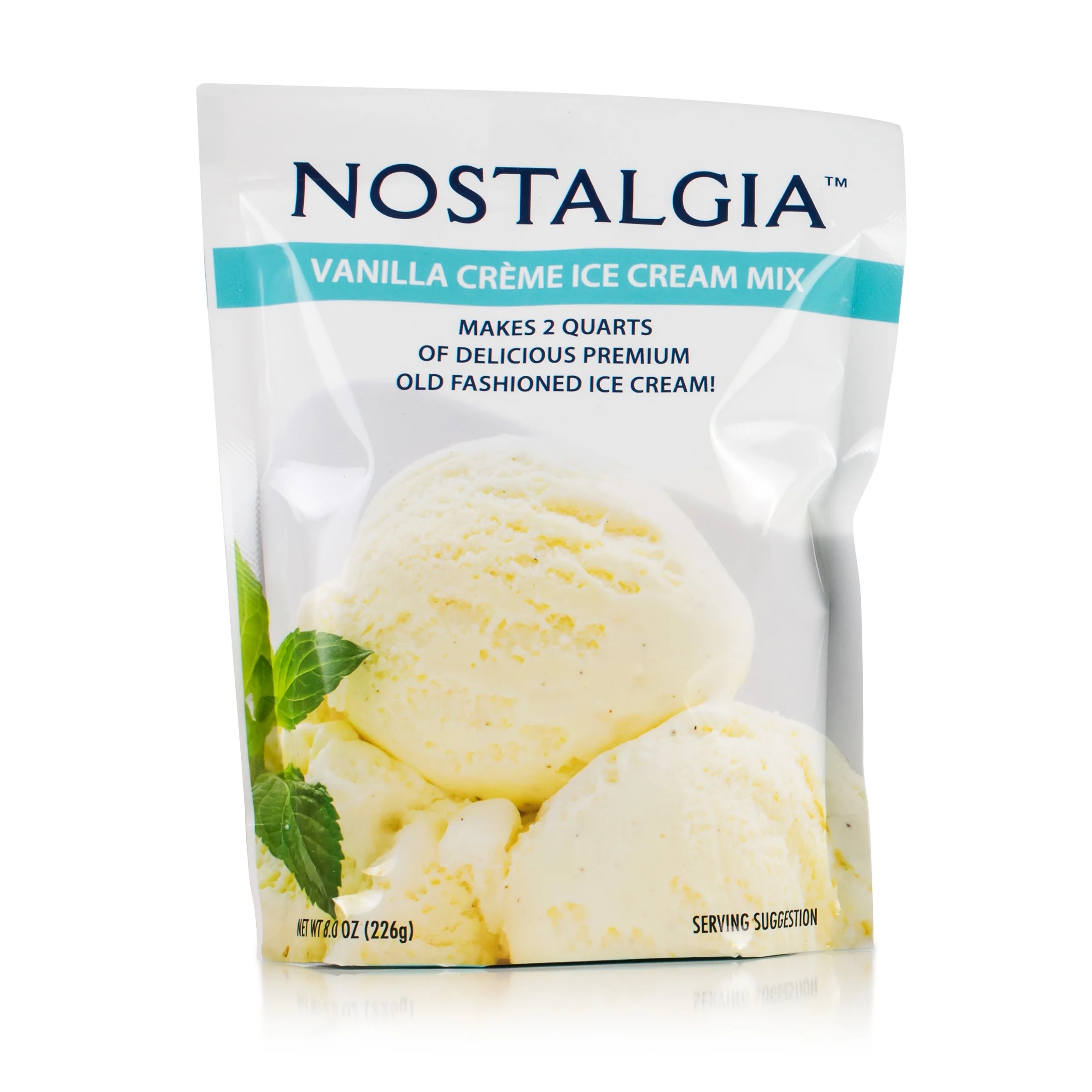 Nostalgia ICP825VAN 8 oz Premium Vanilla Ice Cream Mix, Makes 2 Quarts