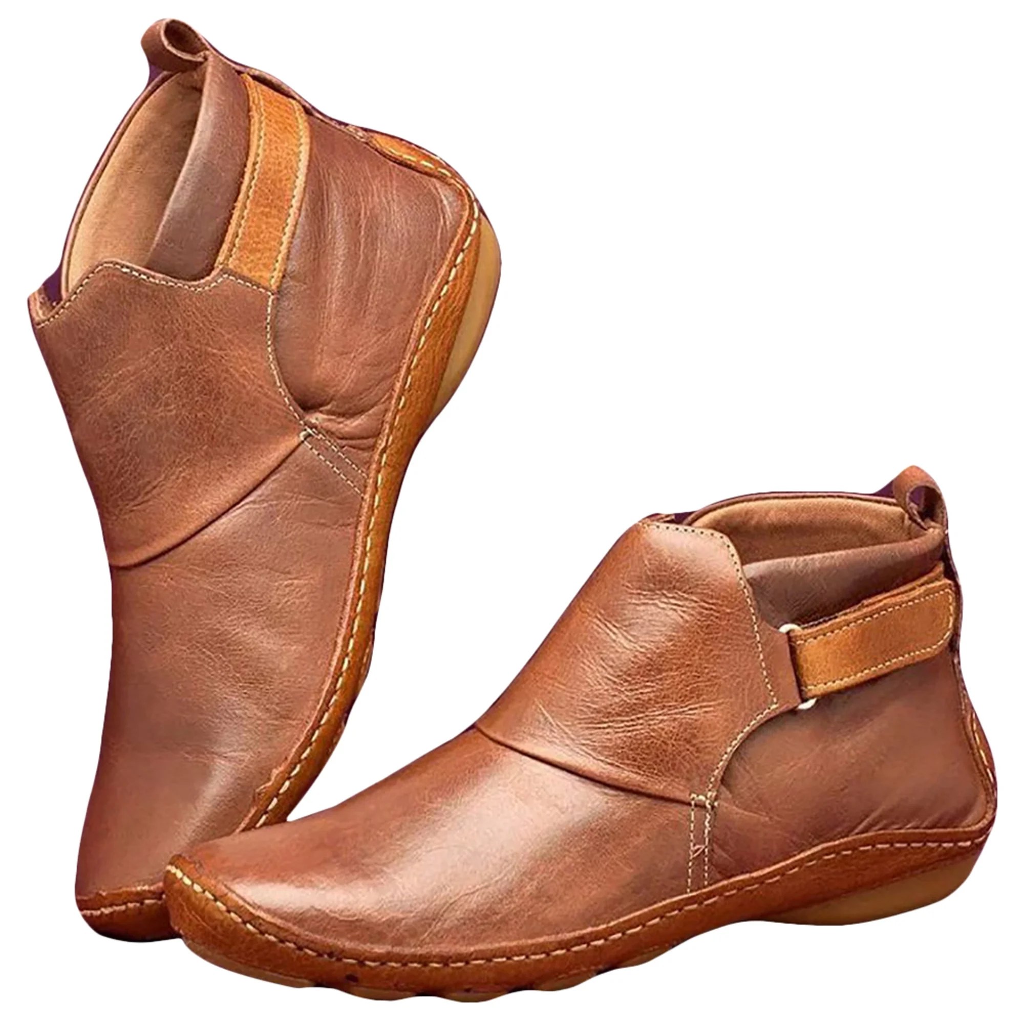 Womens Arch Support Sneakers Ankle Boots Flat Casual Warm Walking