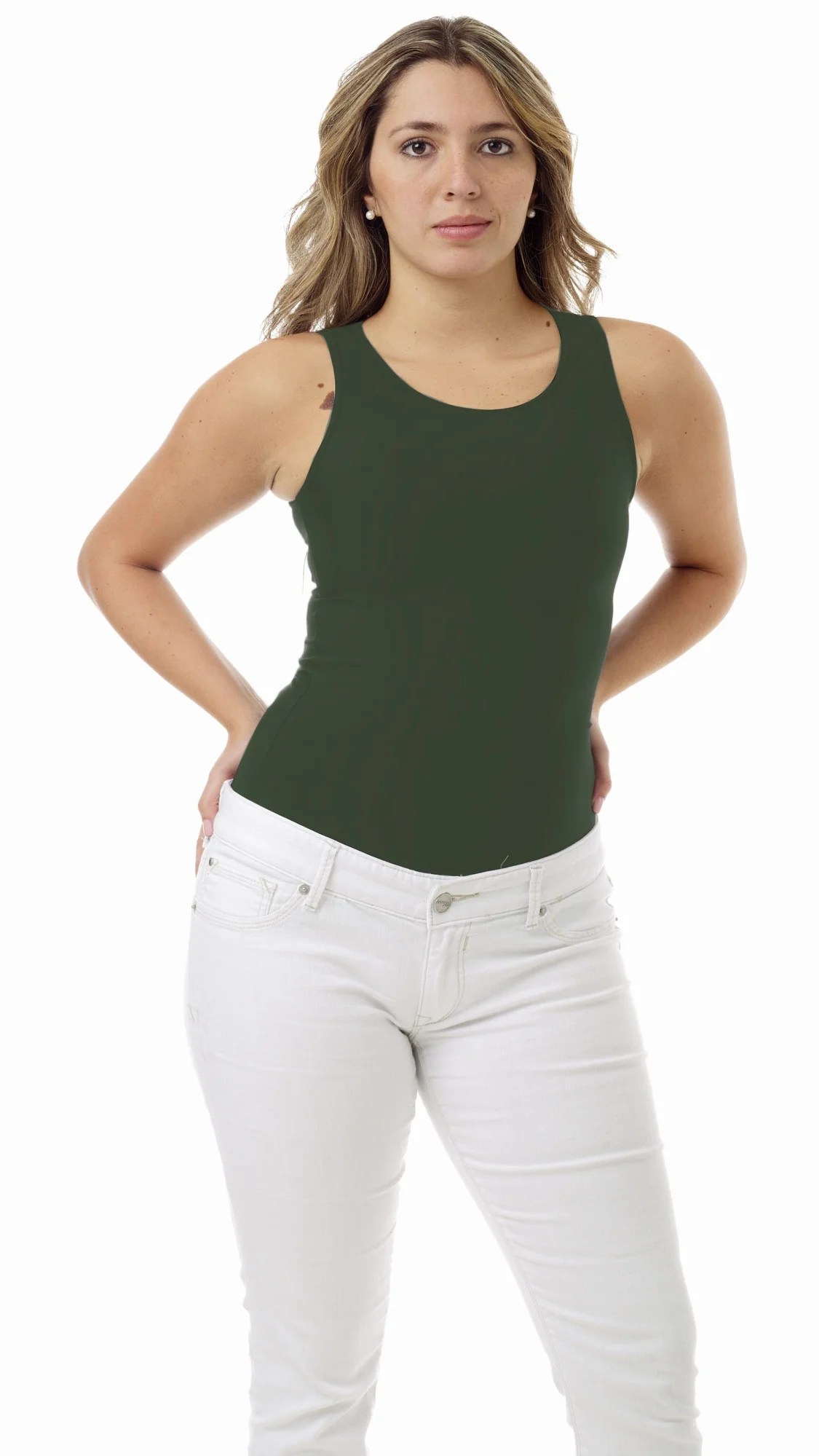 Underworks Underworks Womens Microfiber Light Compression Tank Top