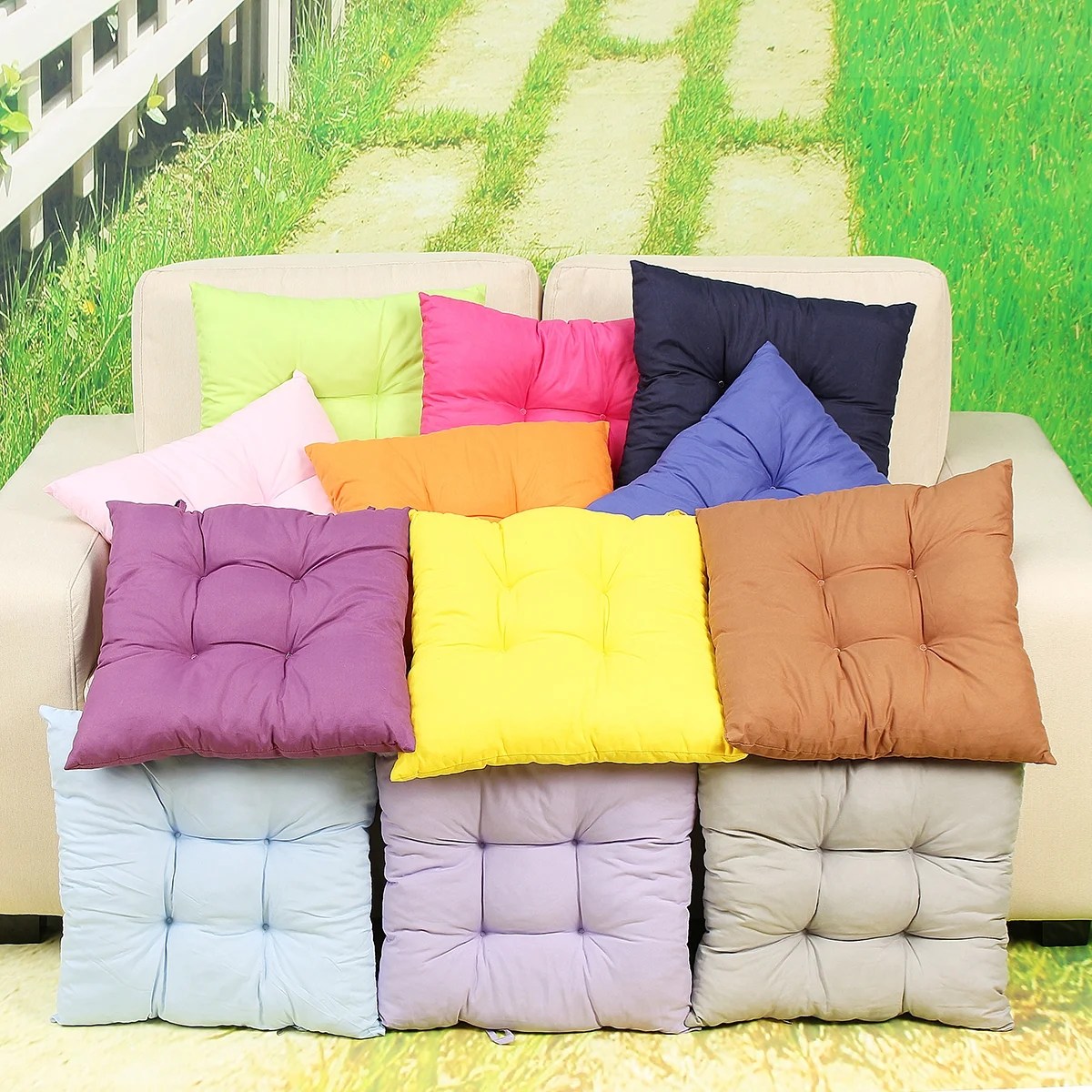 15.8��*15.8�� Soft Chair Pads Seat Cushion Multicolors 15.8��*15.8�� Soft Chair Pads Seat Cushion Multicolors