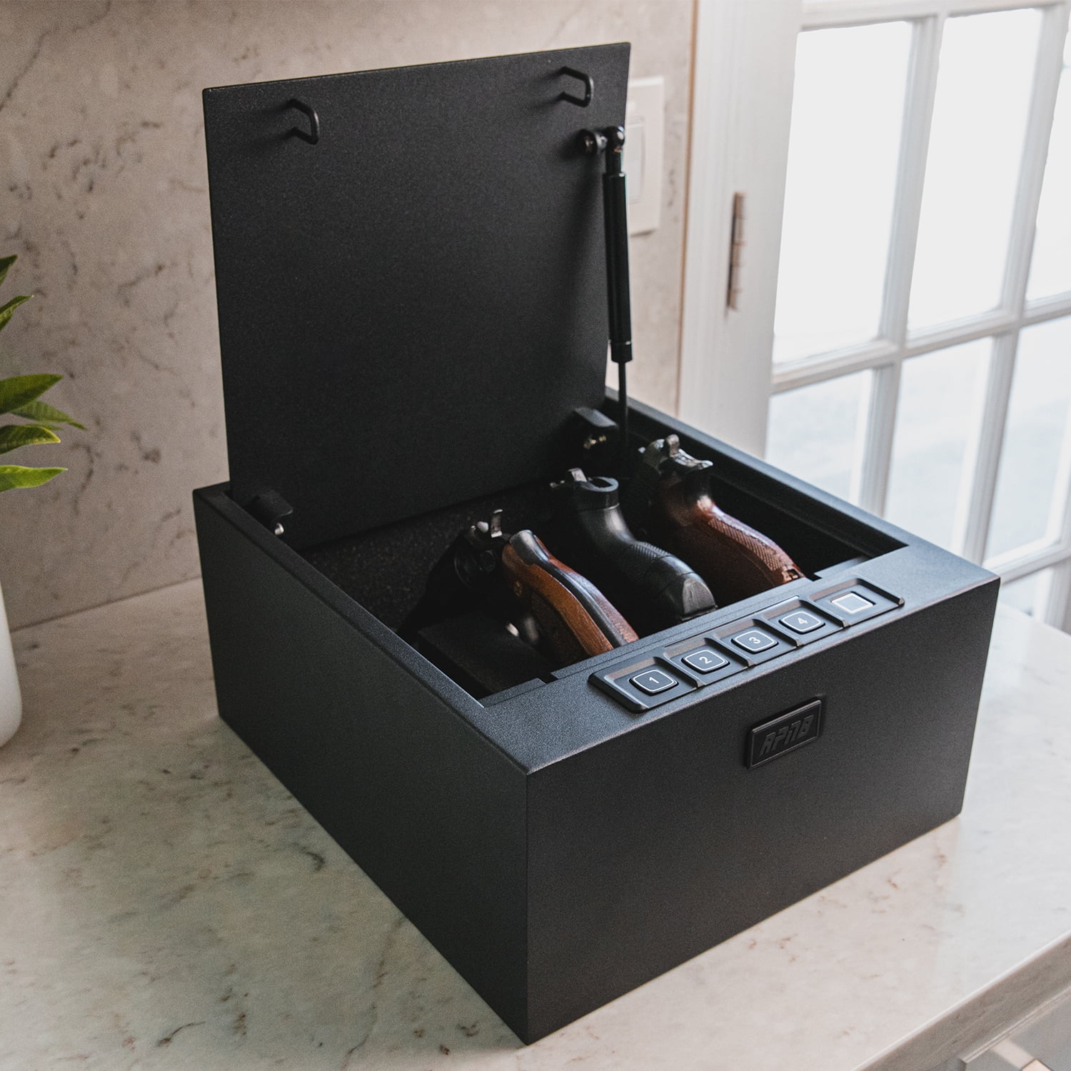 RPNB Gun Safe , 4Pistol Multifunction Gun Safe,California DOJ