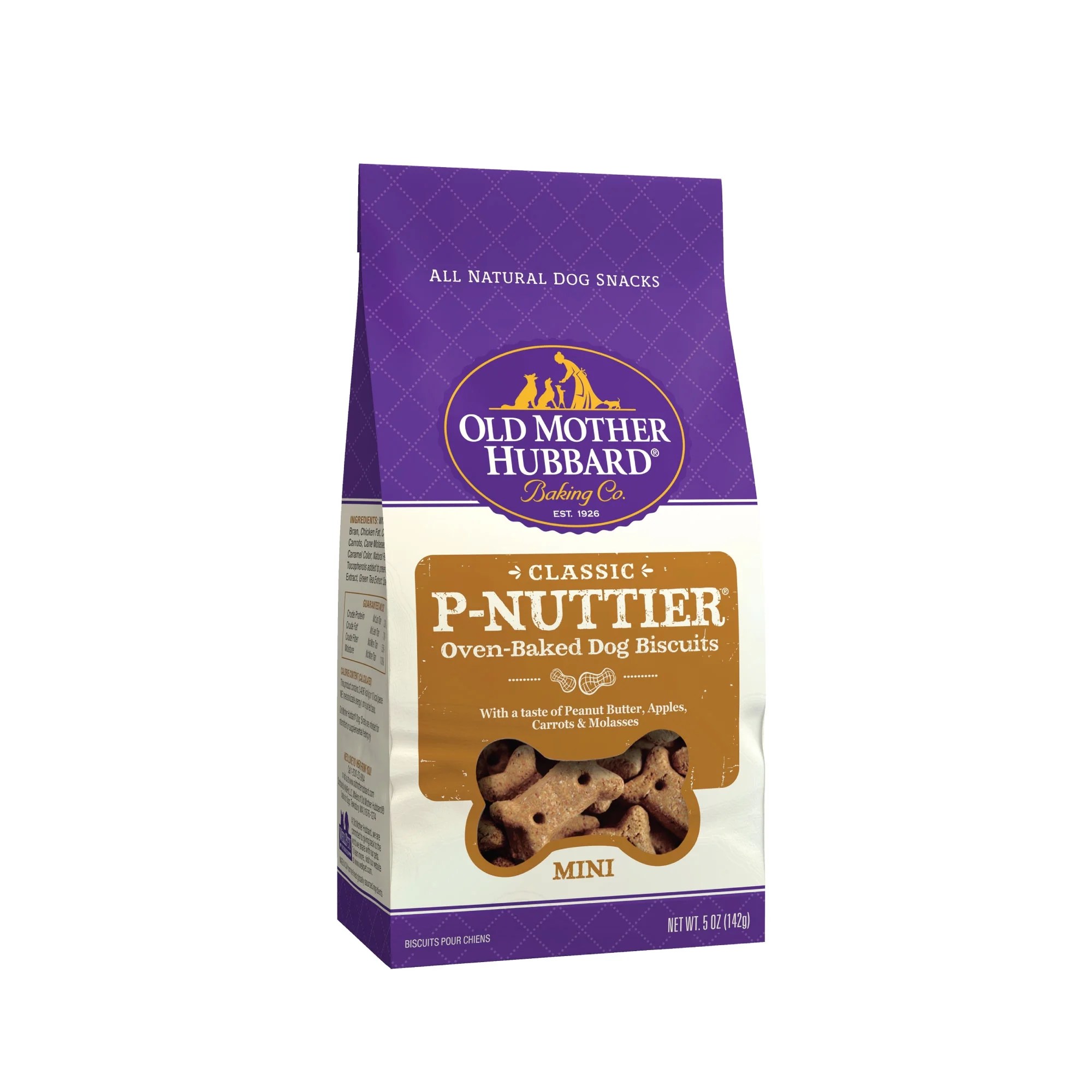 Old Mother Hubbard Classic Crunchy Natural Dog Treats, PNuttier Mini