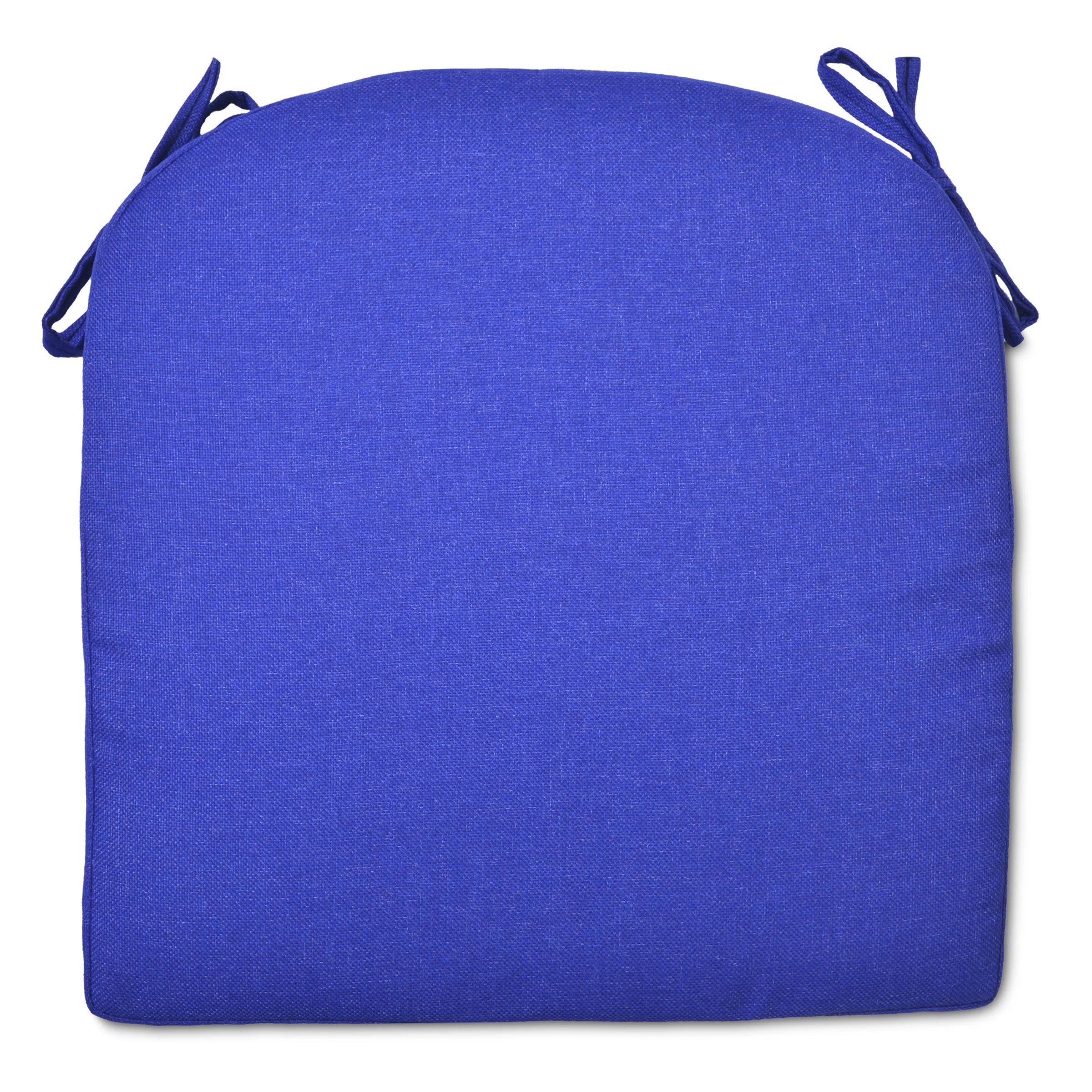 Decor Therapy Outdoor Patio Cobalt Round Back Seat Cushion 17.25 In. x