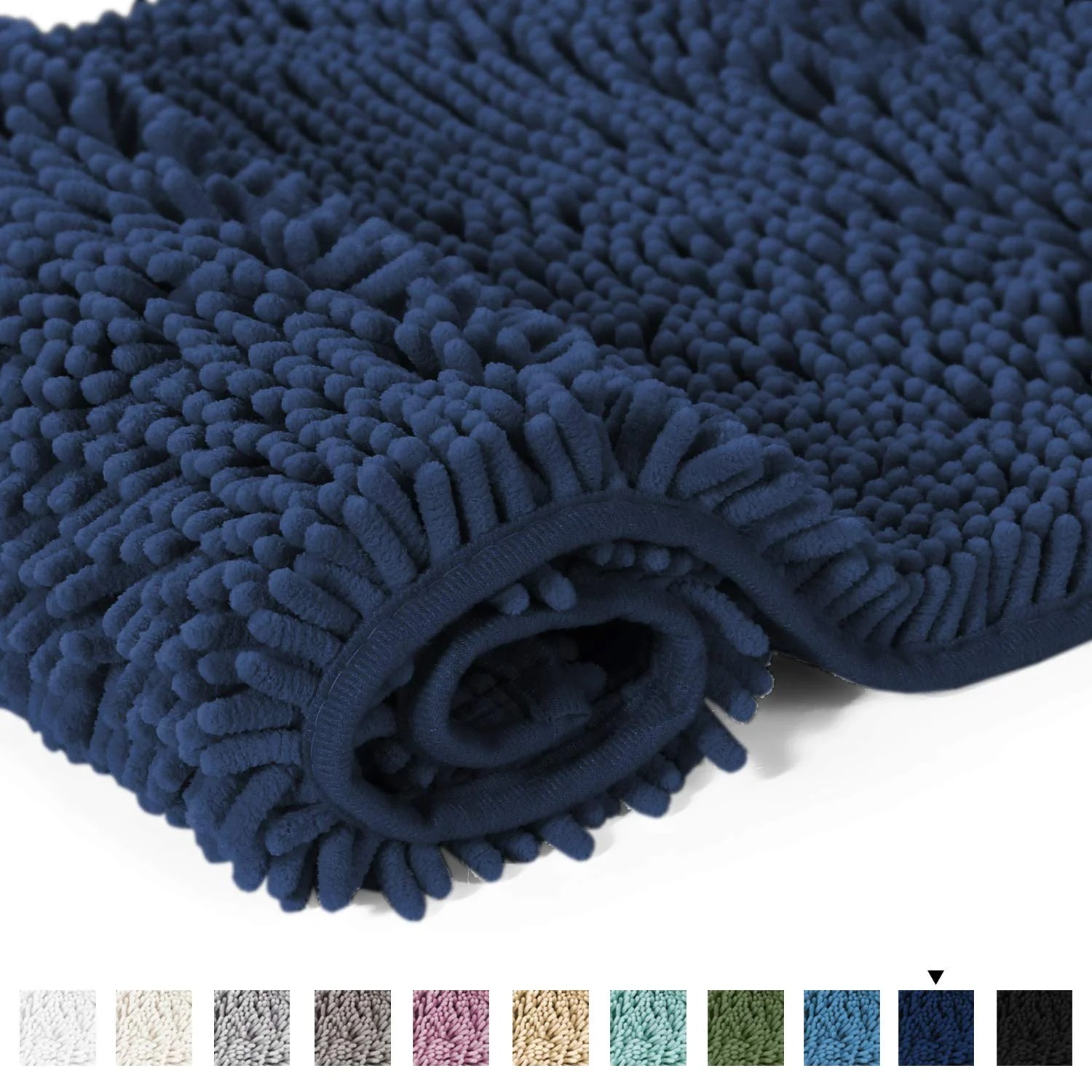 Fluffy Pattern Soft Texture Floor Mats, Non Slip Hand Tufted Bath Rugs