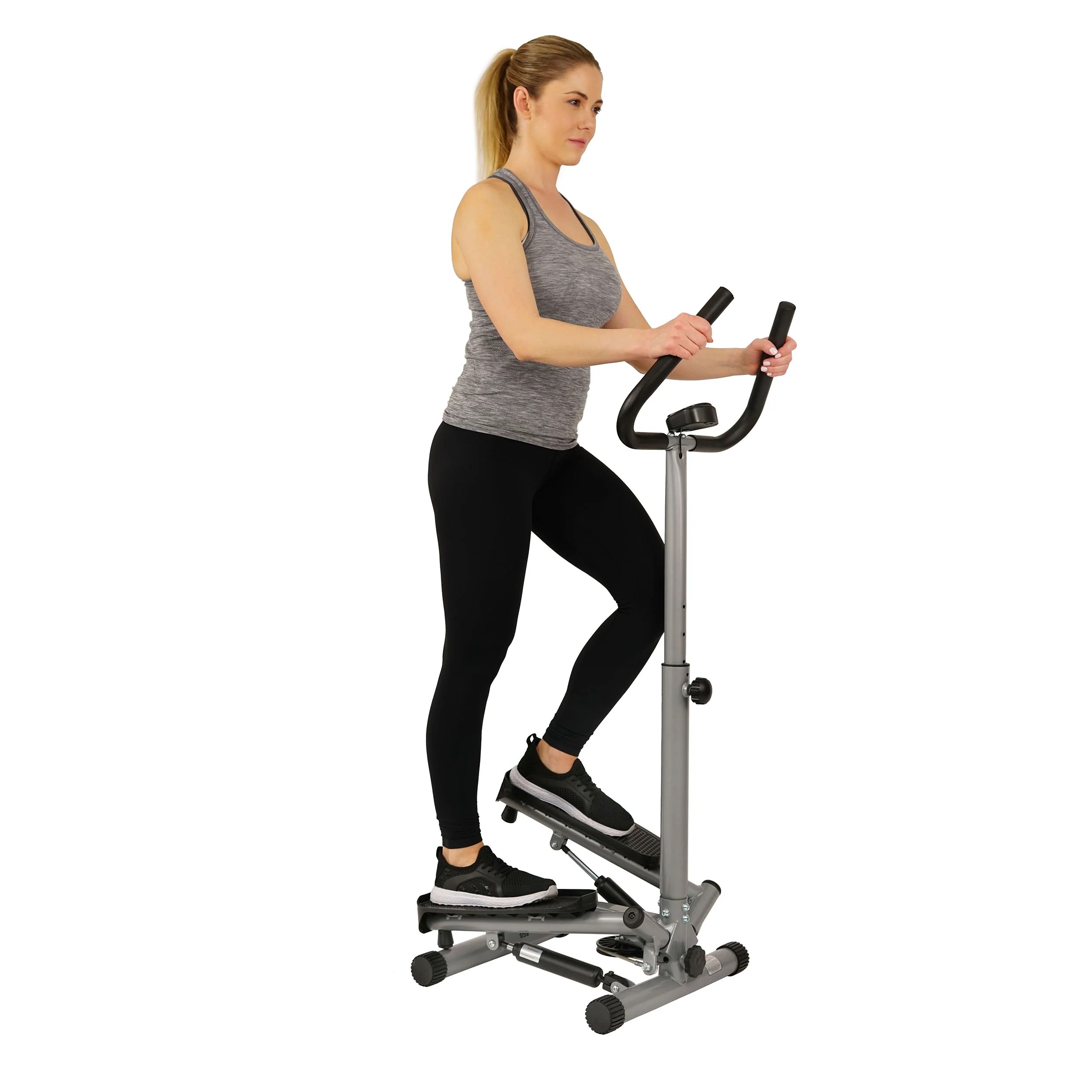 Sunny Health Fitness Twist Stepper Step Machine with Handle Bar and LCD Sunny Health Fitness Twist Stepper Step Machine with Handle Bar and LCD
