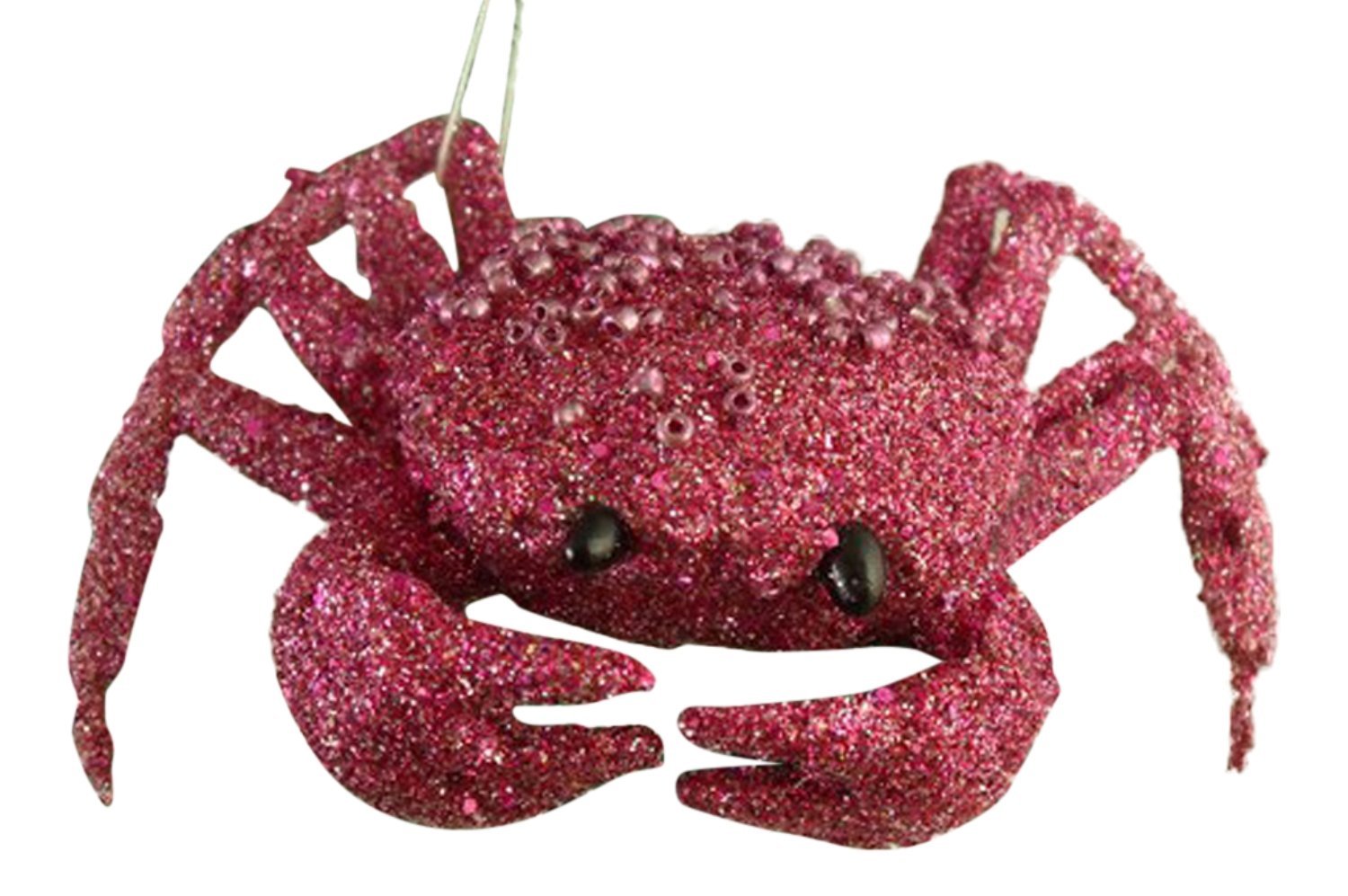 California 2024 Crab For Christmas Tree Sale Fun Coastal Beachy Pink Crab Christmas Holiday Tree Ornament, Measures