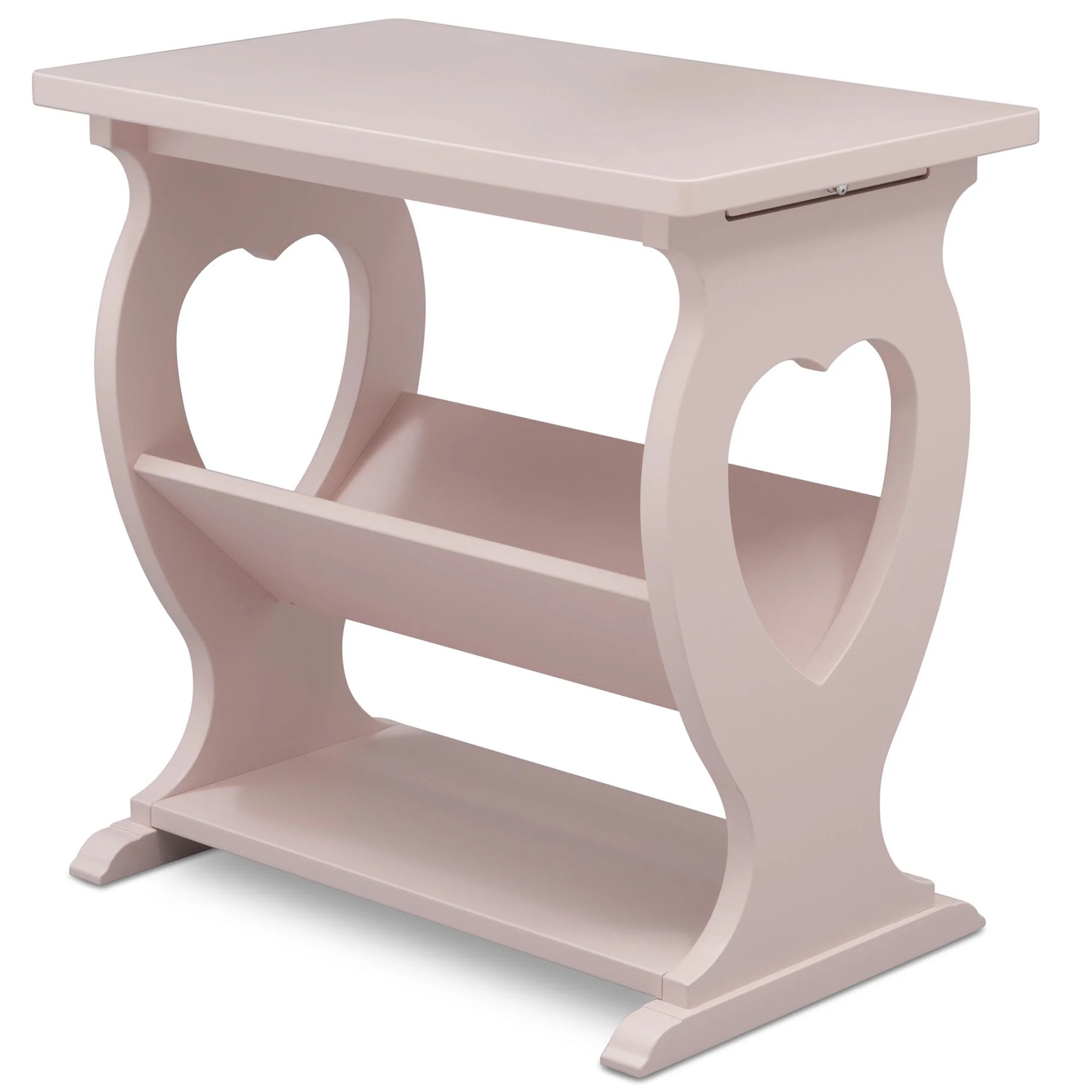 Delta Children Canton End/Side Table for the Nursery, Lotus Pink