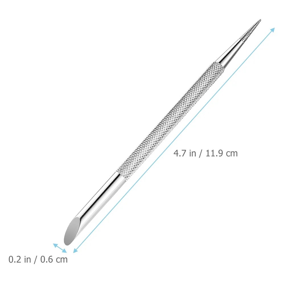 4Pcs Cuticle Pusher Stainless Steel for Cleaning Nail Cuticles Dual