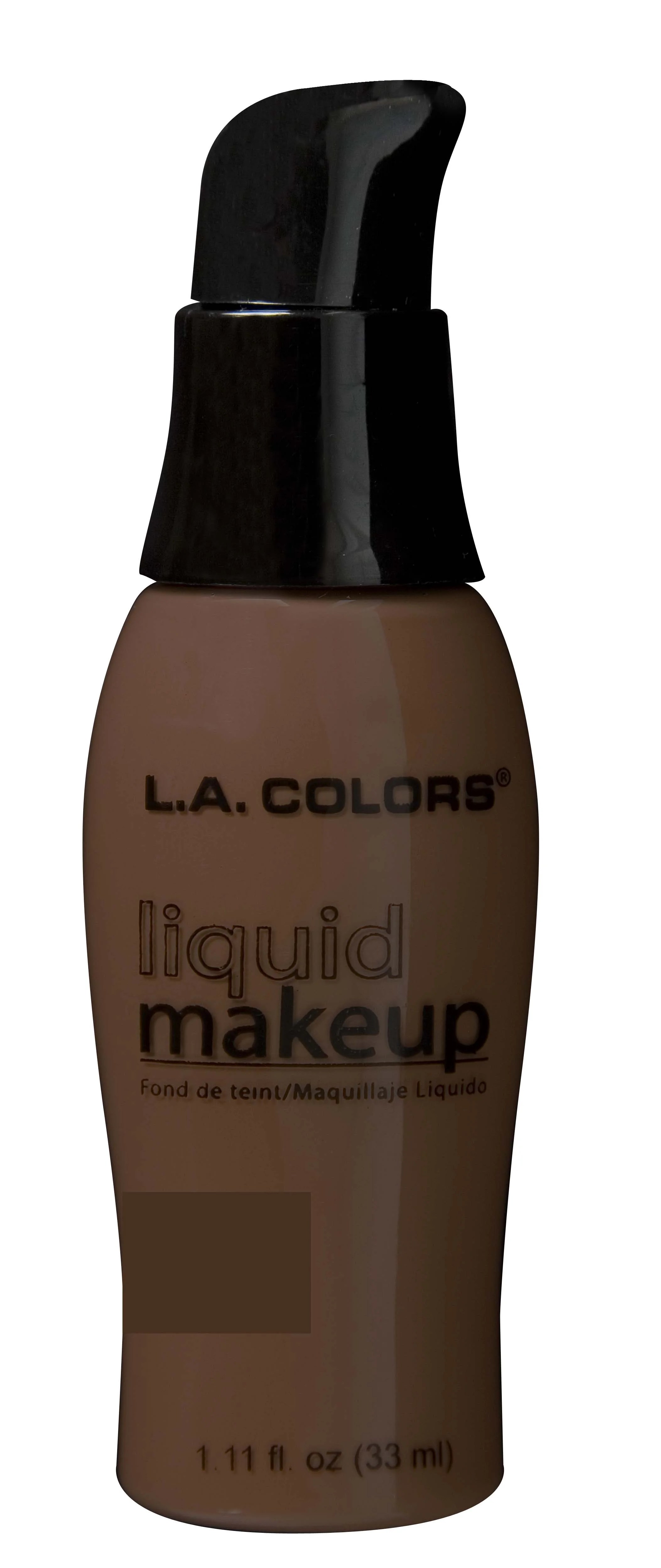 LA Colors Pump Liquid Makeup, Ebony, 1.11 Oz