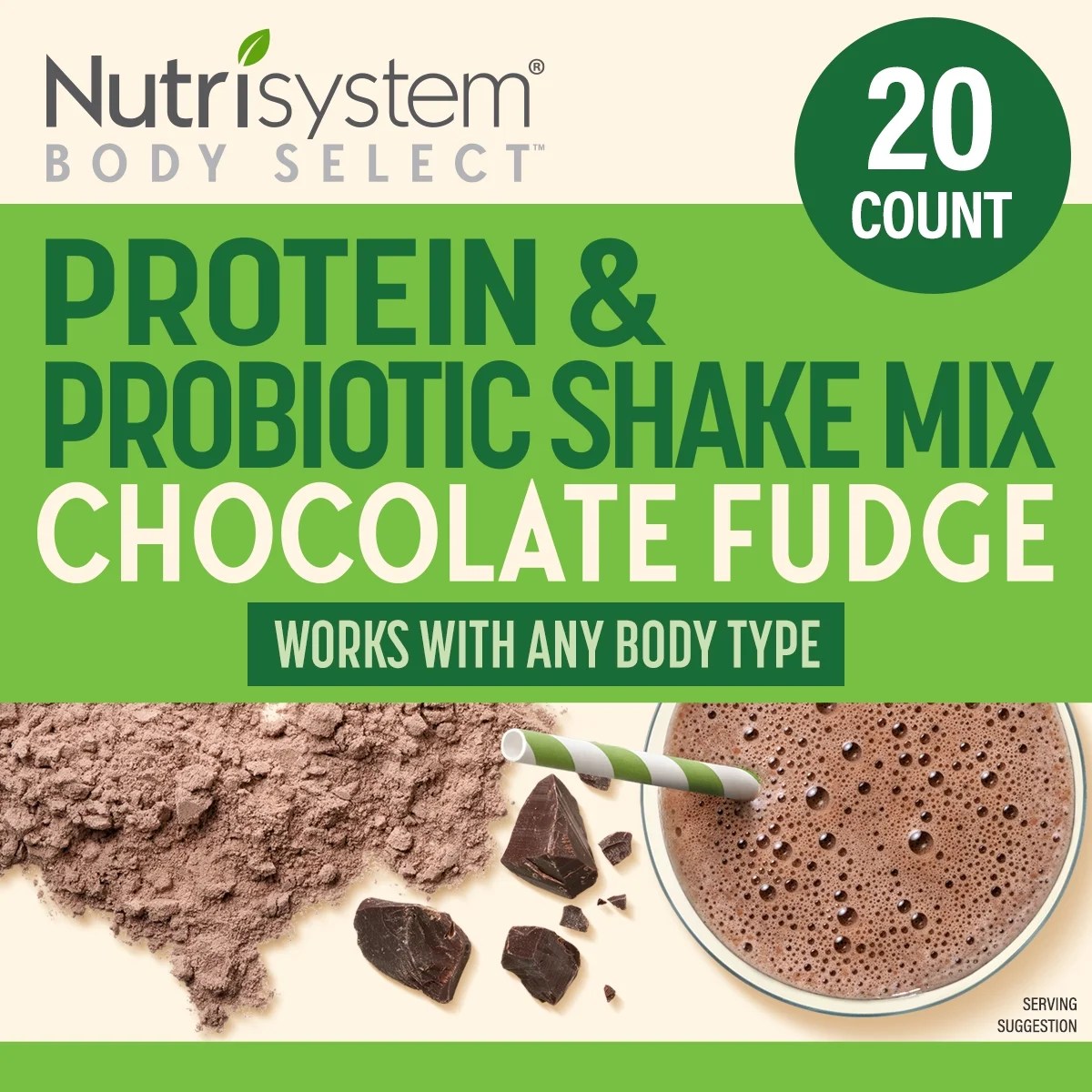 Nutrisystem® Body Select™ Chocolate Fudge Protein & Probiotic Shakes