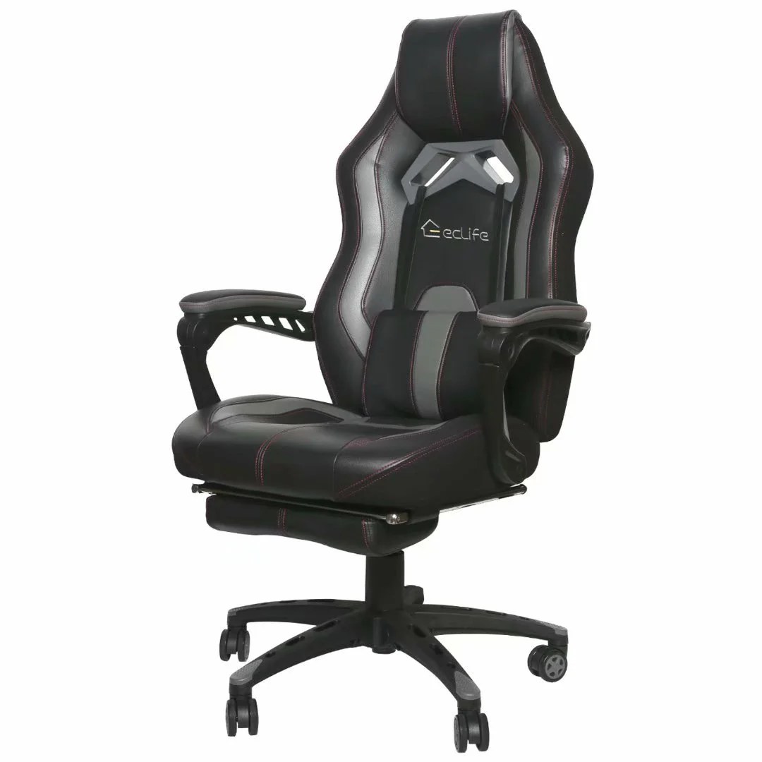 Eclife Massage Office Chair, Ergonomic Gaming Chair with Retractable Eclife Massage Office Chair, Ergonomic Gaming Chair with Retractable
