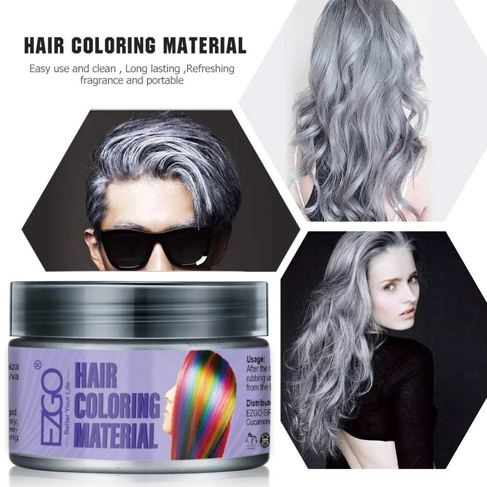 EZGO Hair Color Wax Instant Hair Wax Temporary Hair Color Hairstyle