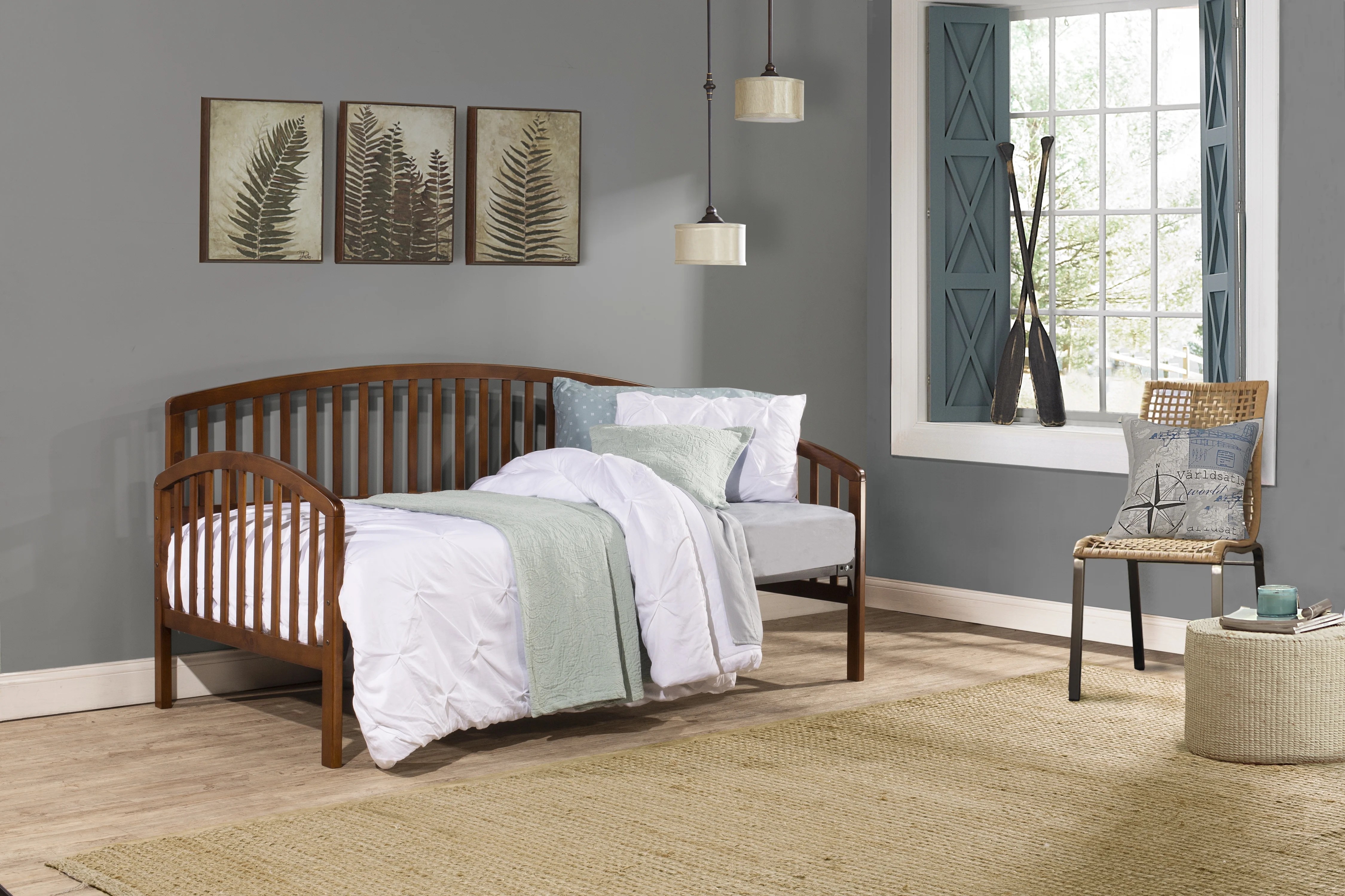 Hillsdale Furniture Carolina Wood Twin Daybed Only, Cherry Walmart Hillsdale Furniture Carolina Wood Twin Daybed Only, Cherry Walmart