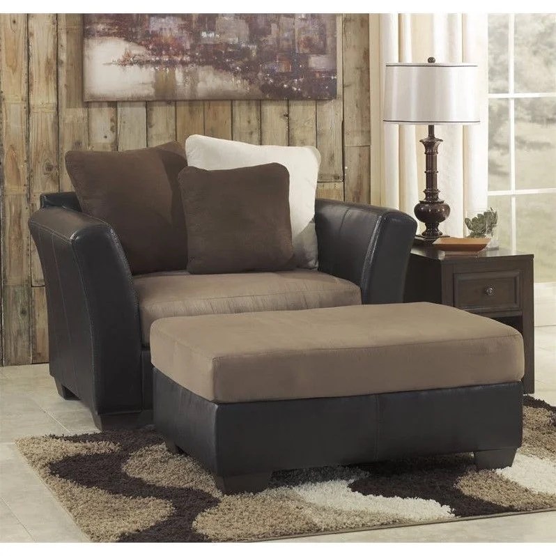 Ashley Masoli Faux Leather Accent Chair and a Half with Ashley Masoli Faux Leather Accent Chair and a Half with