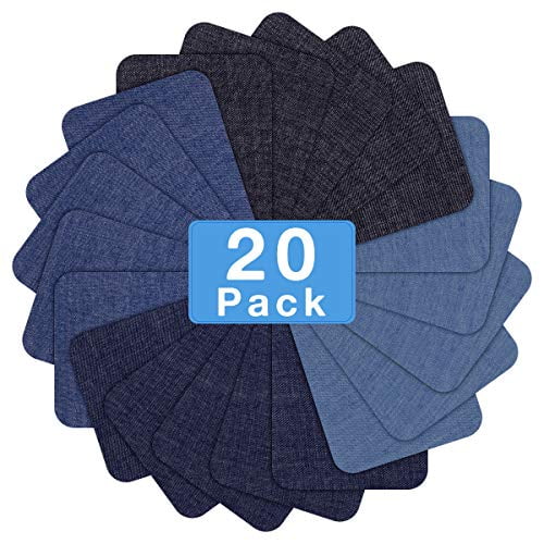 HTVRONT Iron on Patches for Clothing Repair 20PCS, Denim Patches for