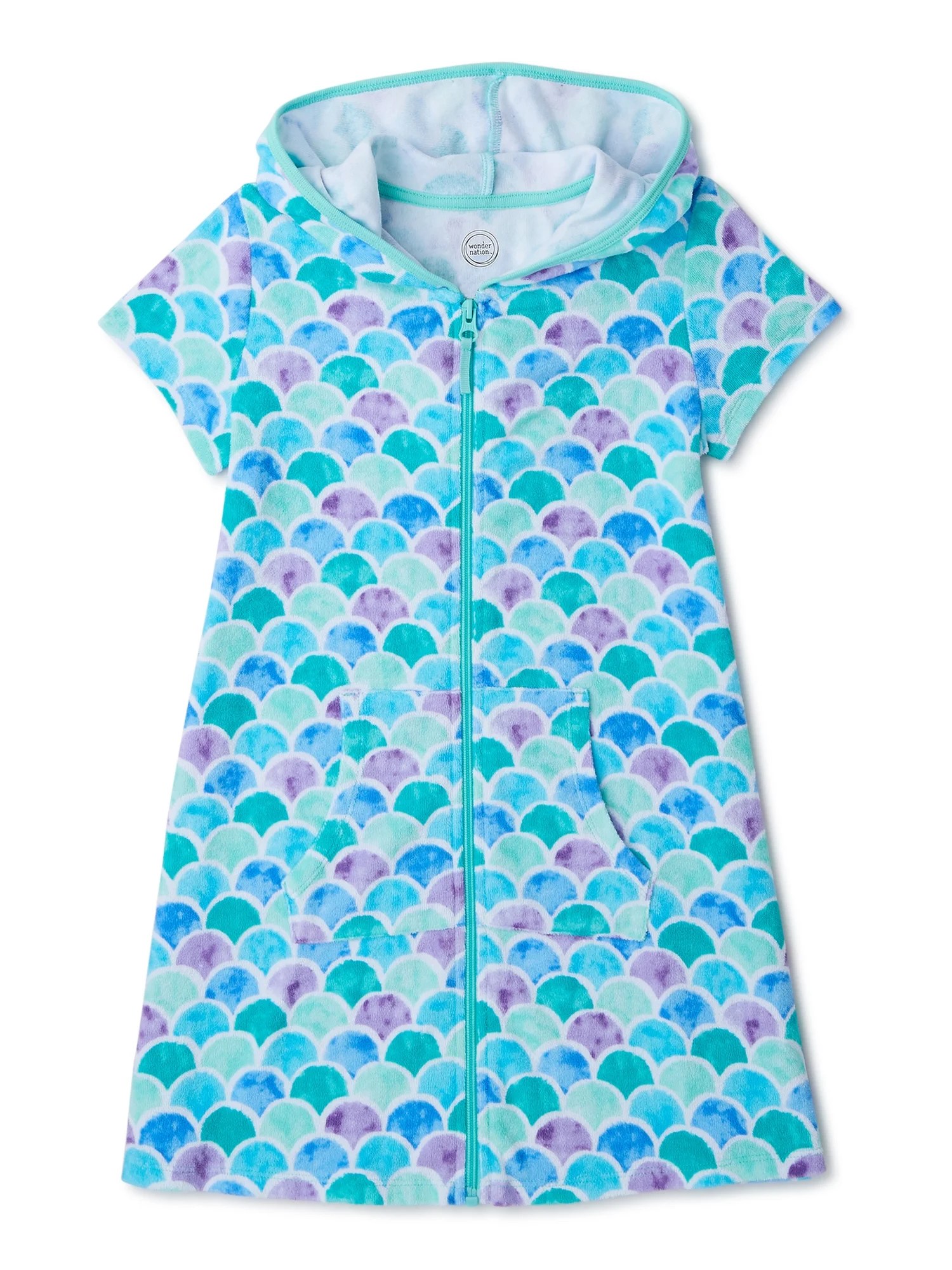 Wonder Nation Wonder Nation Girls Hooded Terry Cloth