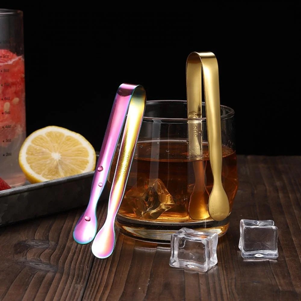 Buy Shengshi Mini Serving Tongs, 4Inch Stainless Steel Sugar Cube Tongs