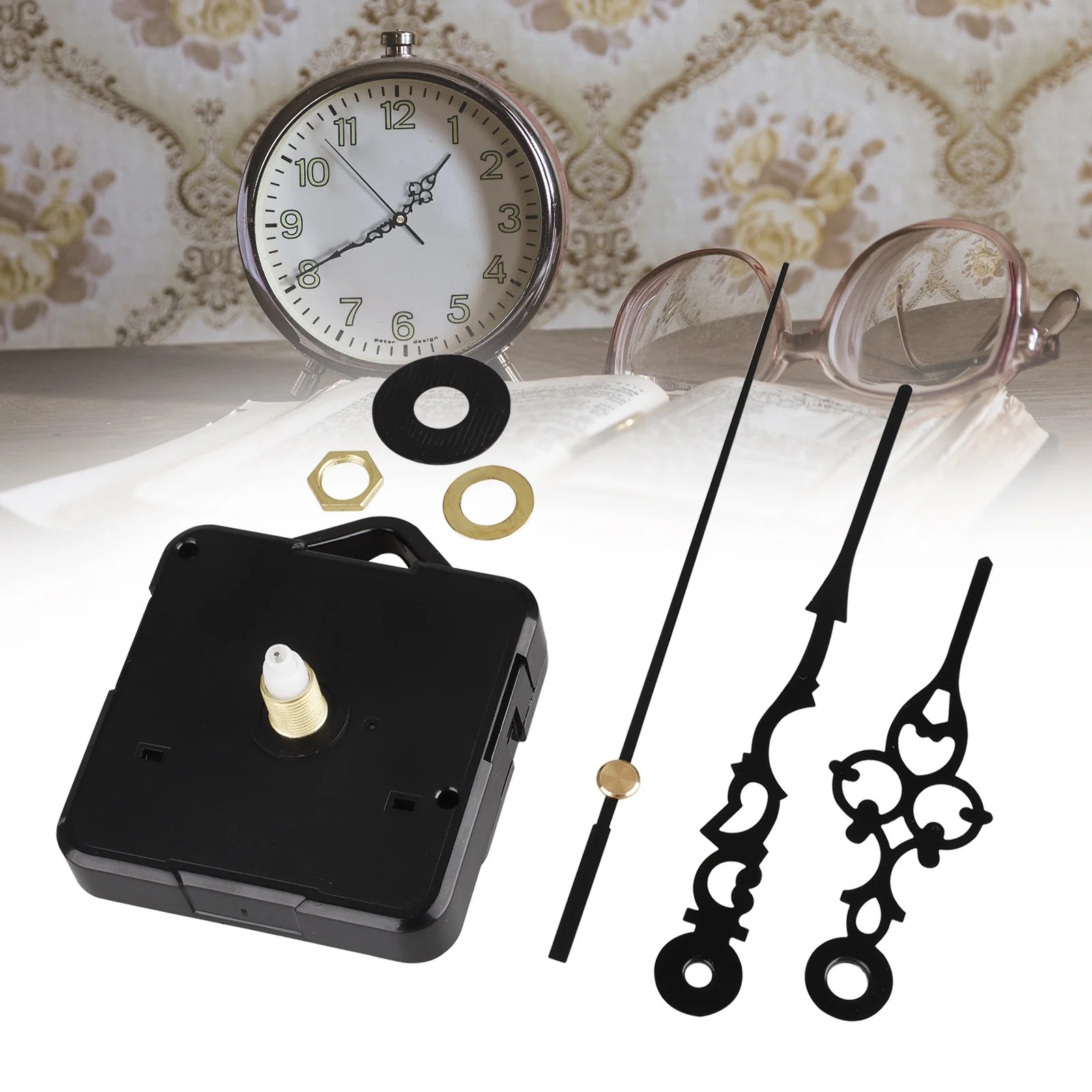 Clock Replacement Movement, TSV 7 parts Quartz Clock Motor Movement