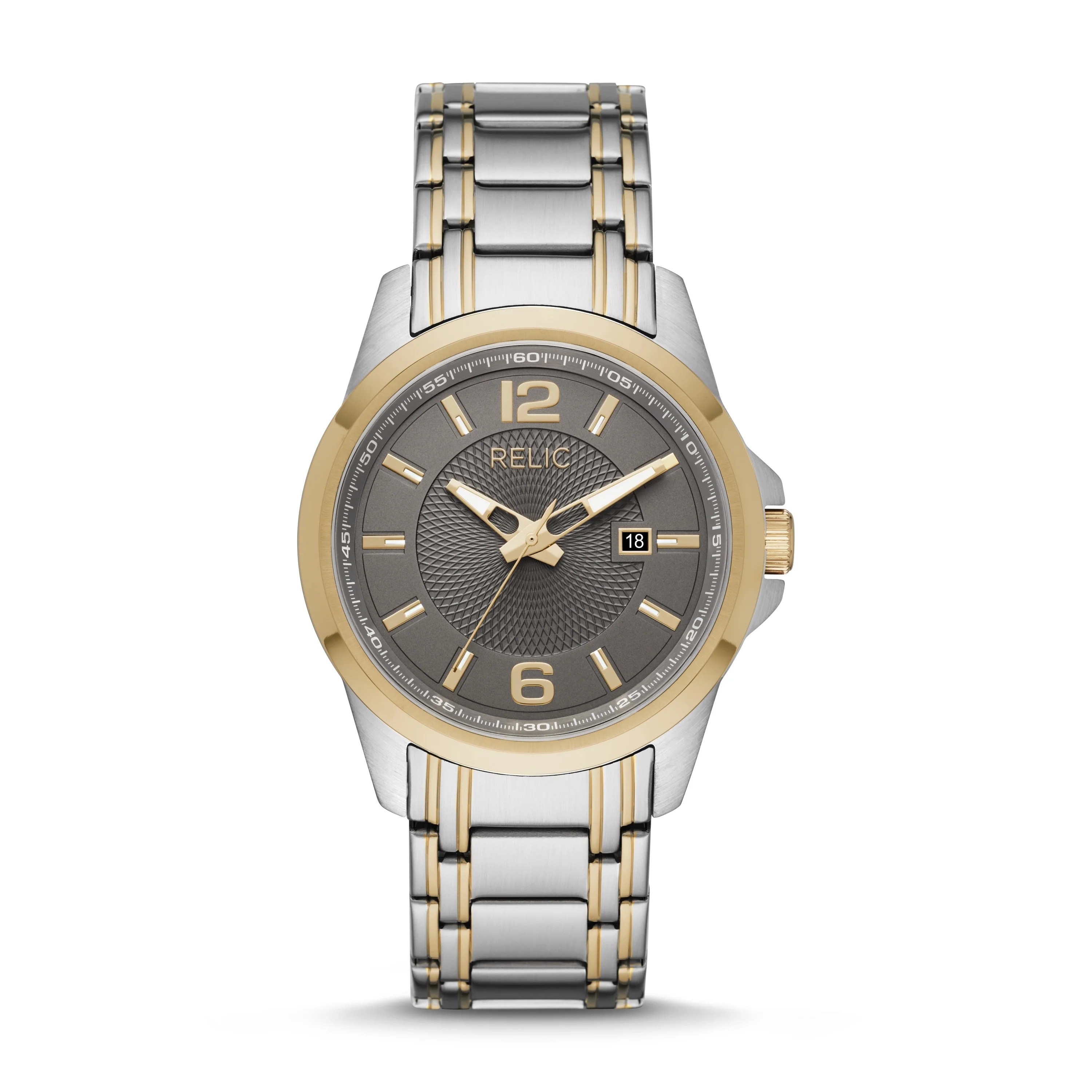 Relic by Fossil Men's Cameron Stainless Steel TwoTone Watch