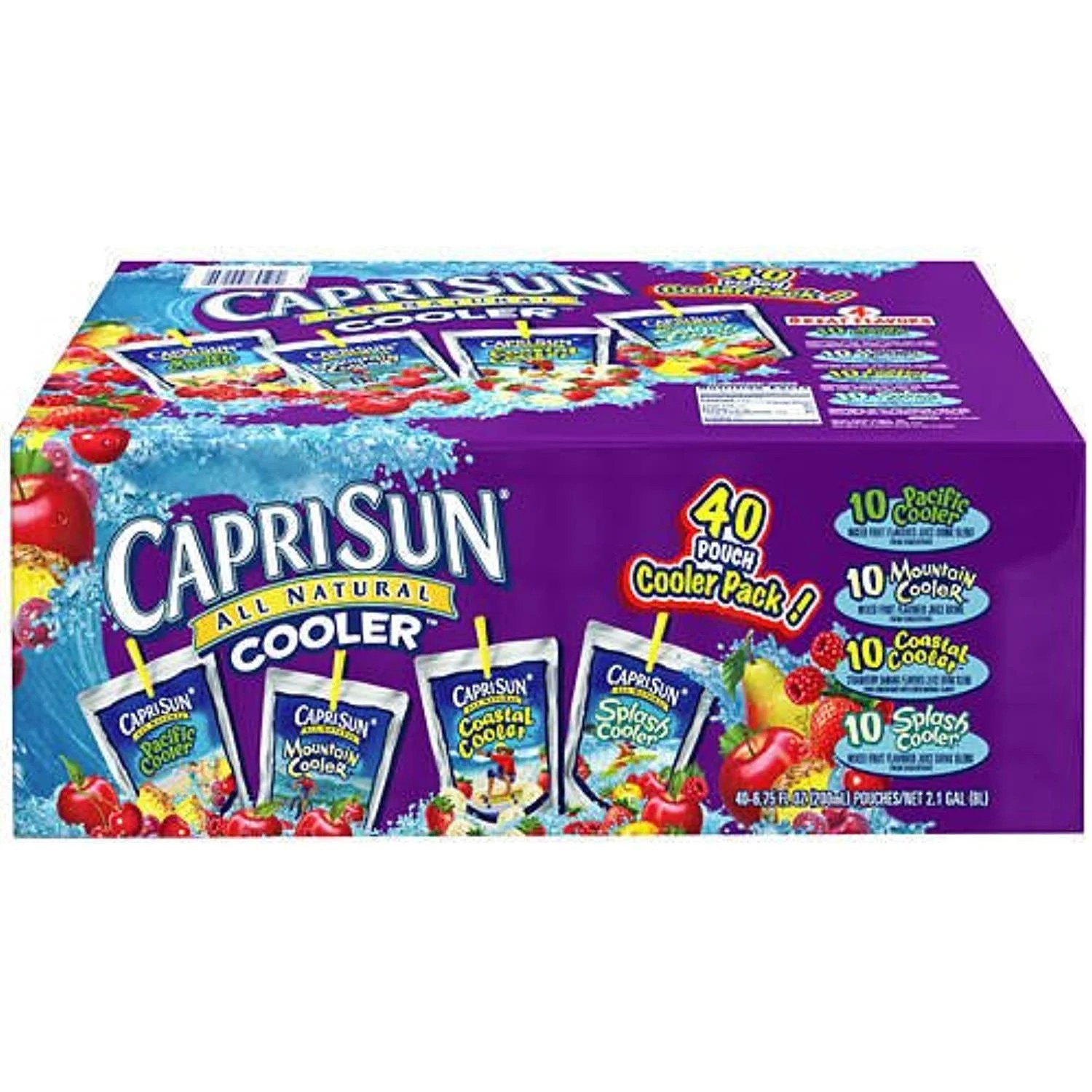 Capri Sun Coolers Variety Pack 40 Pouches