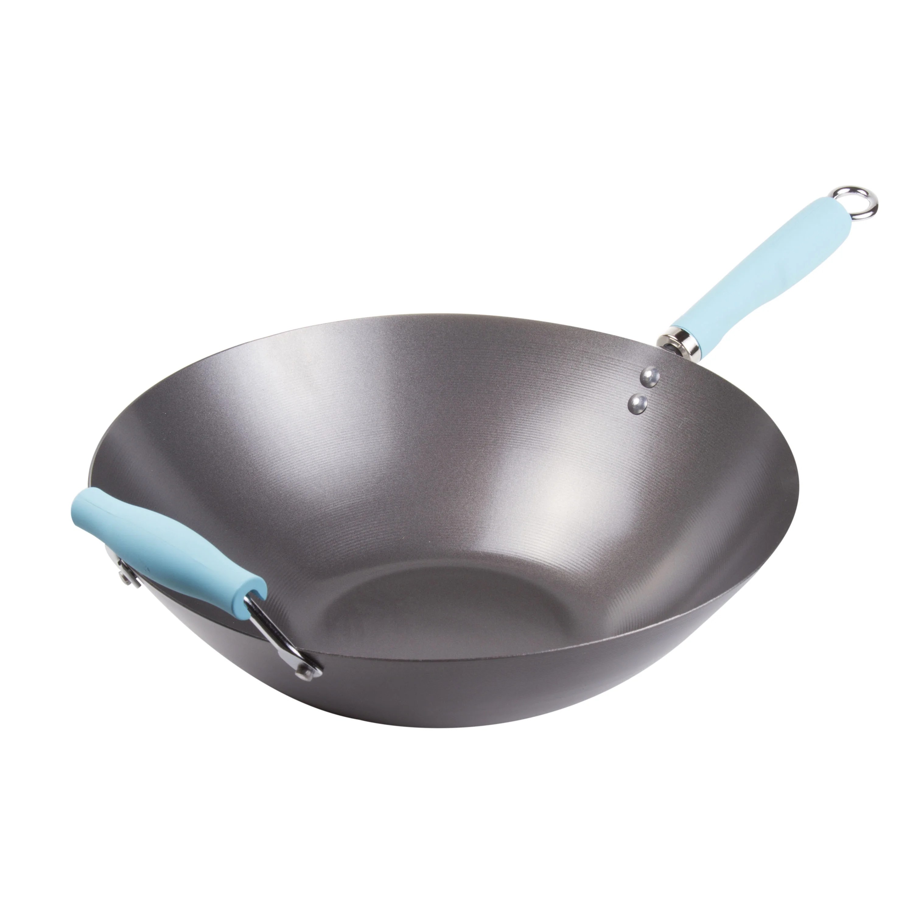 Tasty Carbon Steel NonStick Stir Fry Pan/Wok, 14 inch, Blue