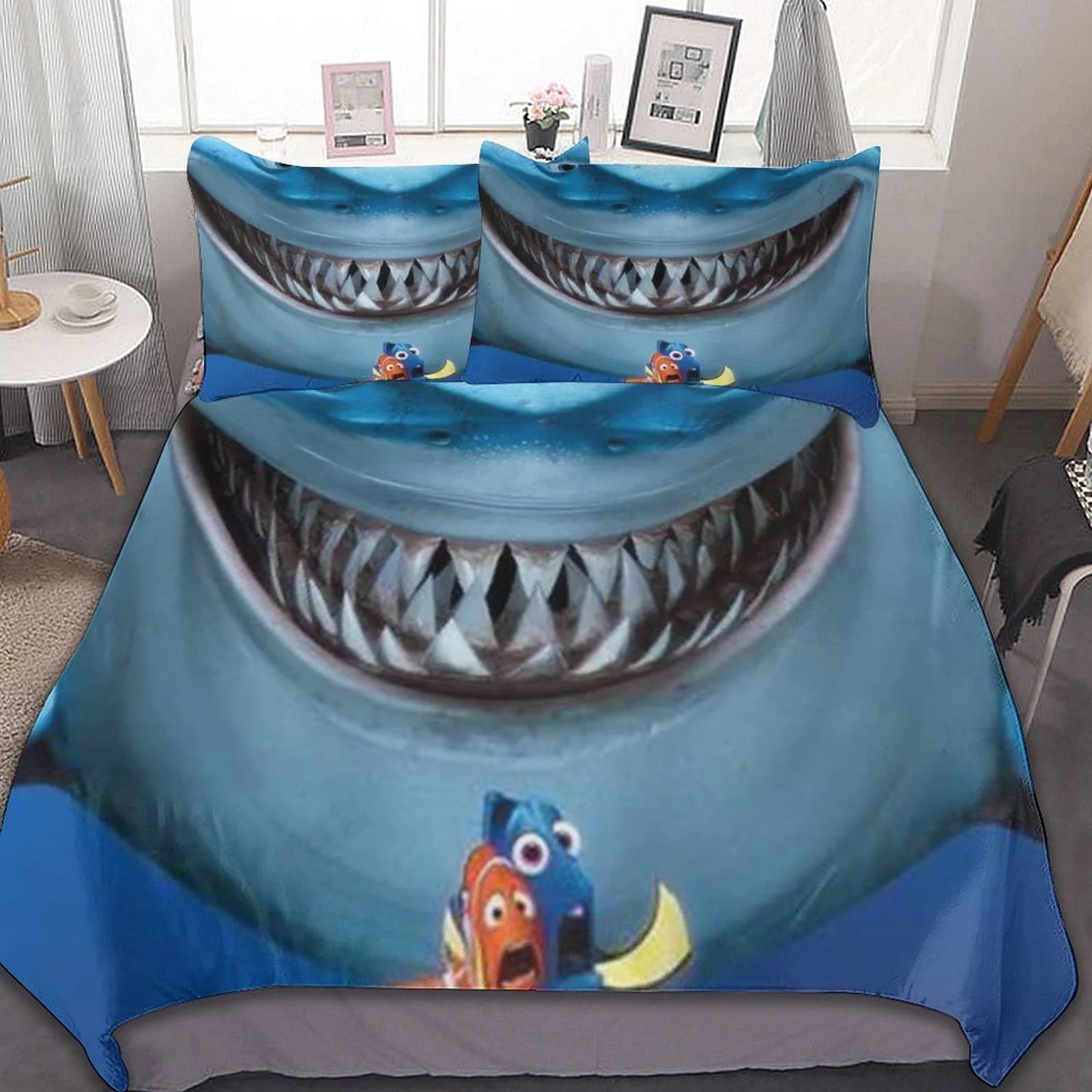 Finding Nemo Duvet cover set Ocean Marine Theme Comforter Cover for Boys Kids Teens