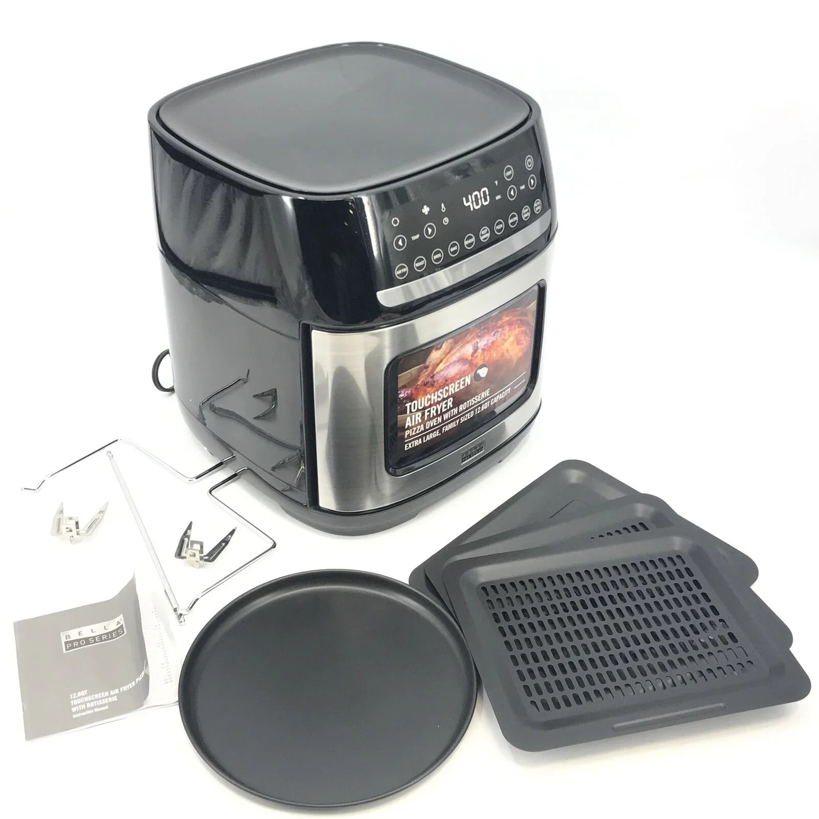 Bella Pro Series 4Slice Convection Toaster Oven + Air Fryer Used