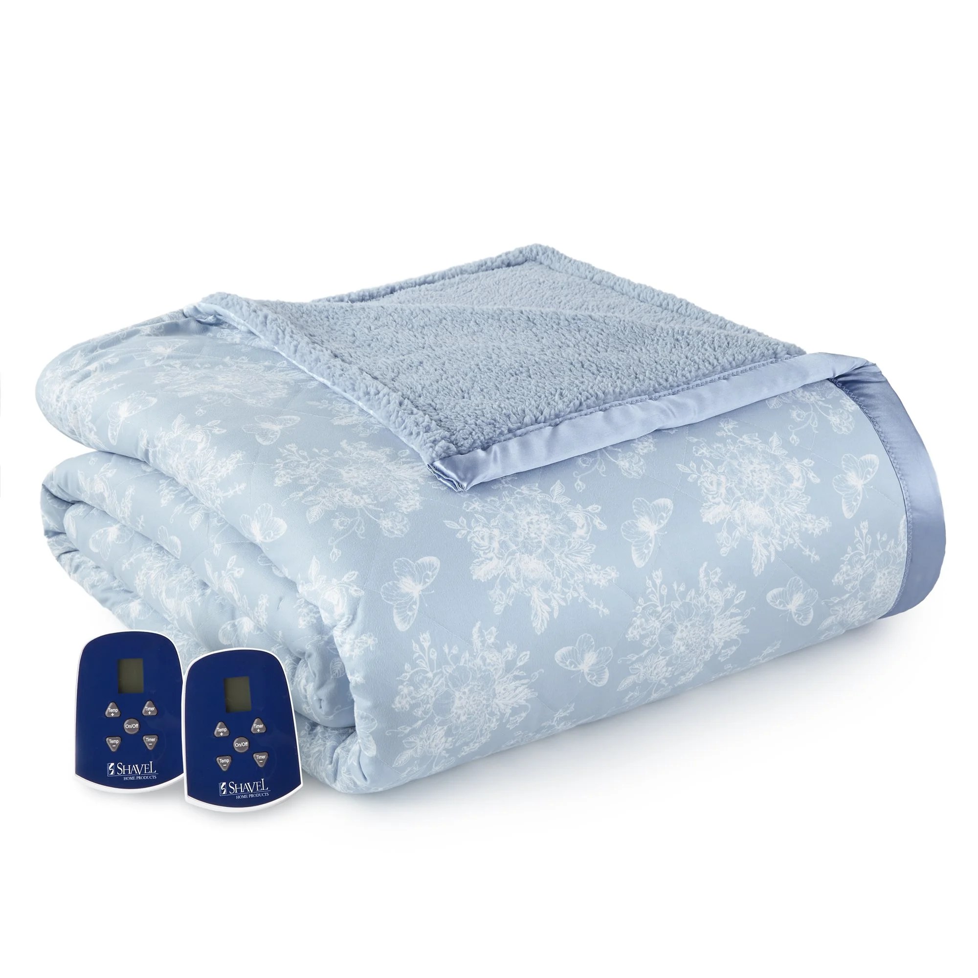 Shavel Home Products Micro Flannel® Reverse to Sherpa Electric Blanket