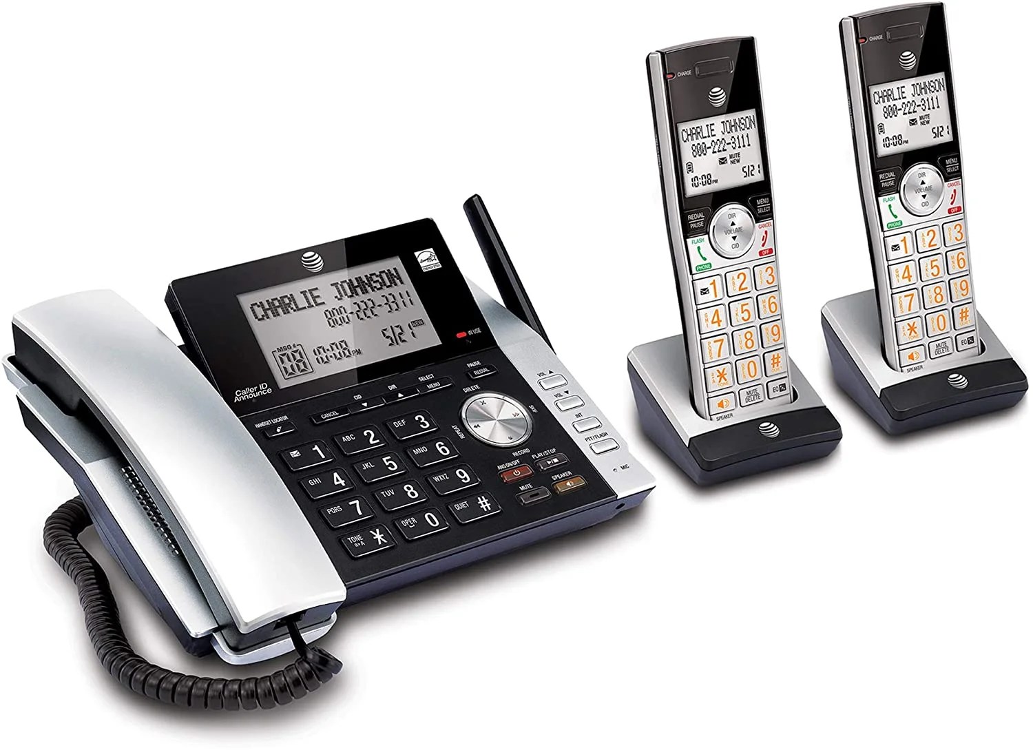 AT&T CL84215 Dect 6.0 Expandable Cordless Phone System W/Digital