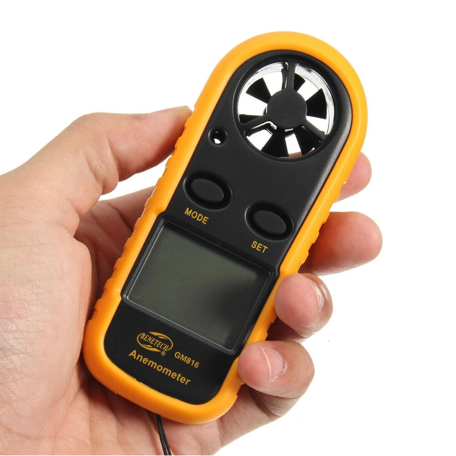 Arealer Digital Anemometer Handheld Wind Speed Meter Gauge Accurately